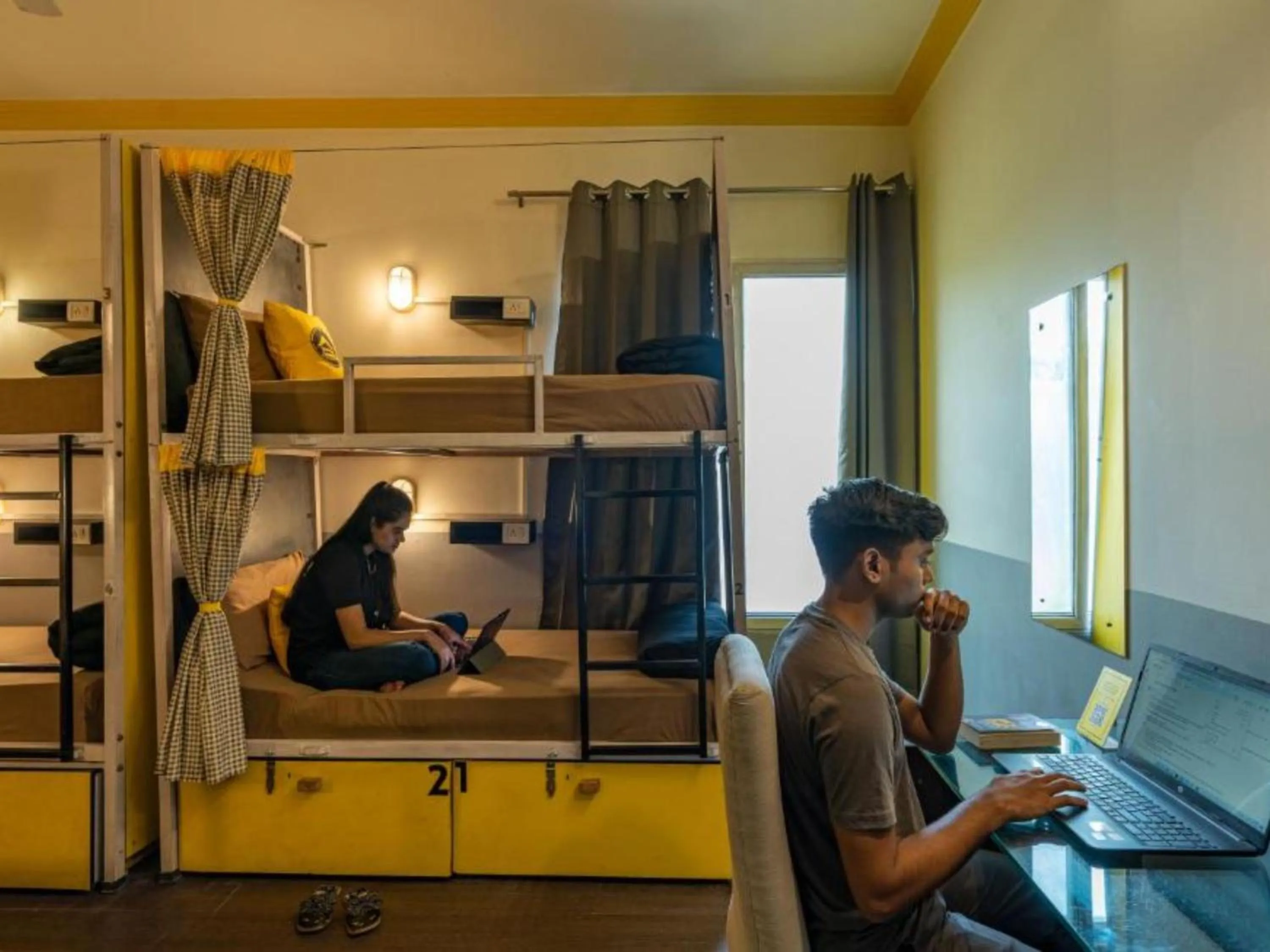 Bed in The Hosteller Delhi