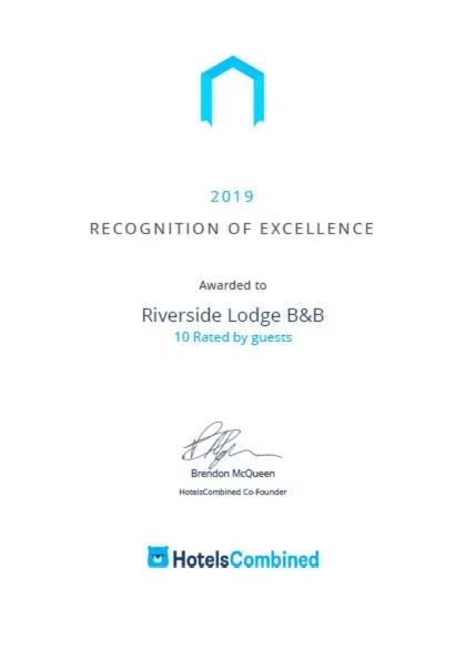 Certificate/Award in Riverside Lodge