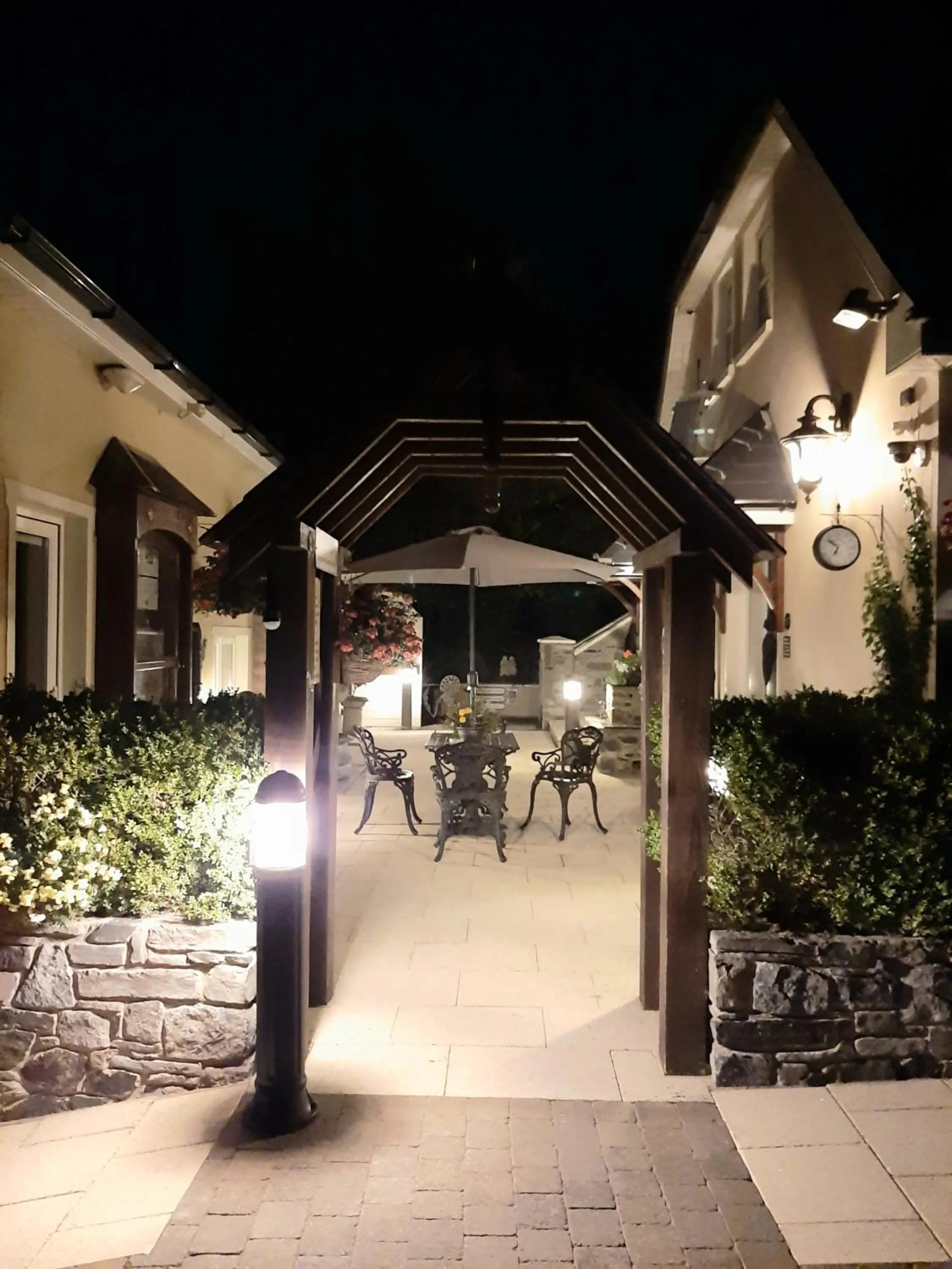 Patio in Riverside Lodge