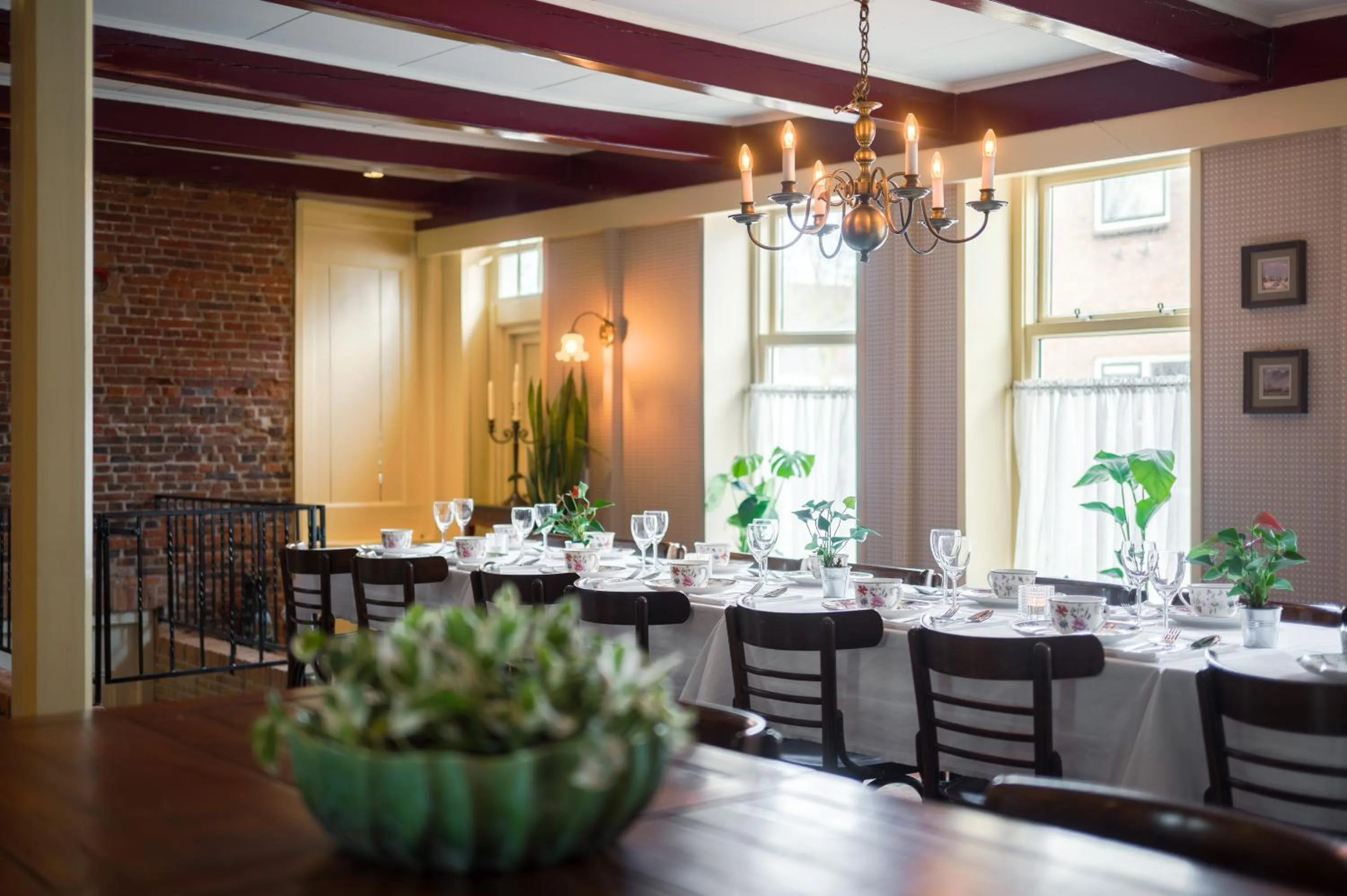 Dining area in Herberg Het Rechthuis