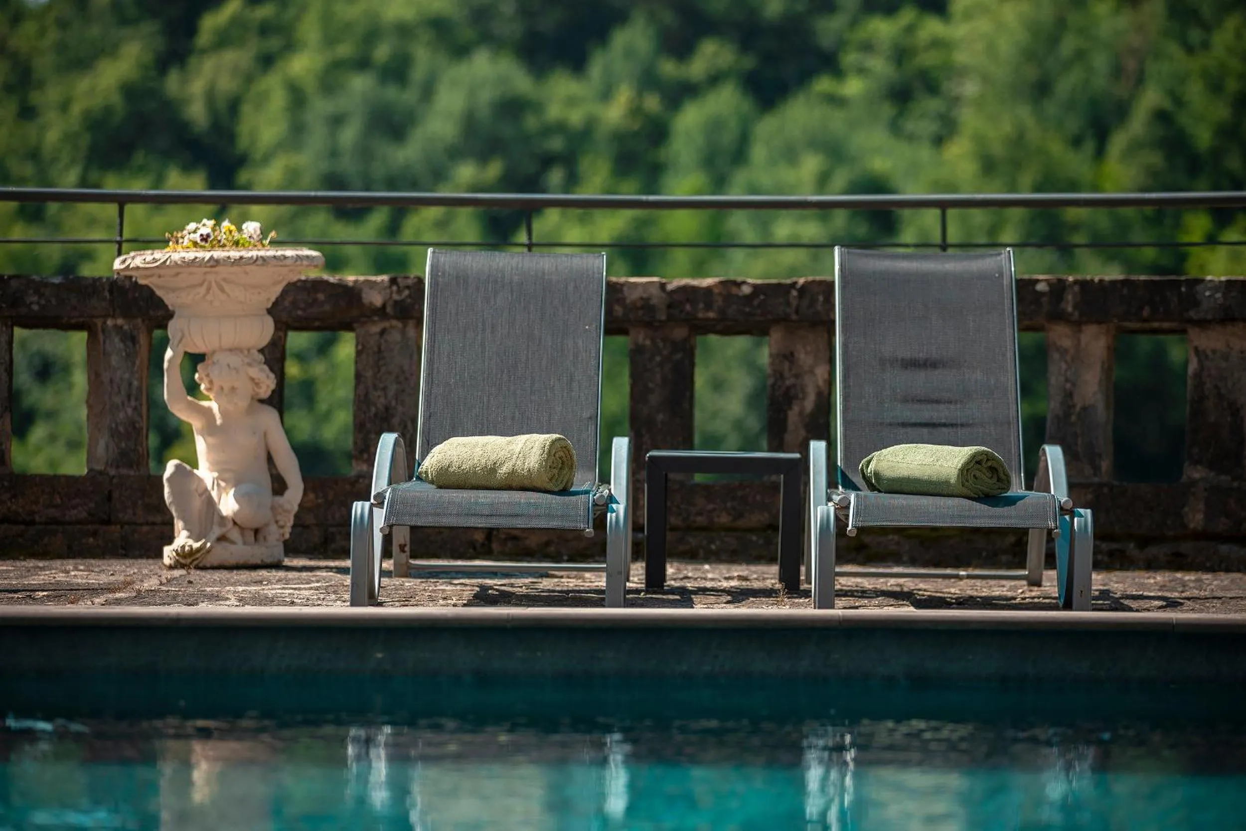 Pool view in Angelats Hotel - A Signature Boutique Hotel