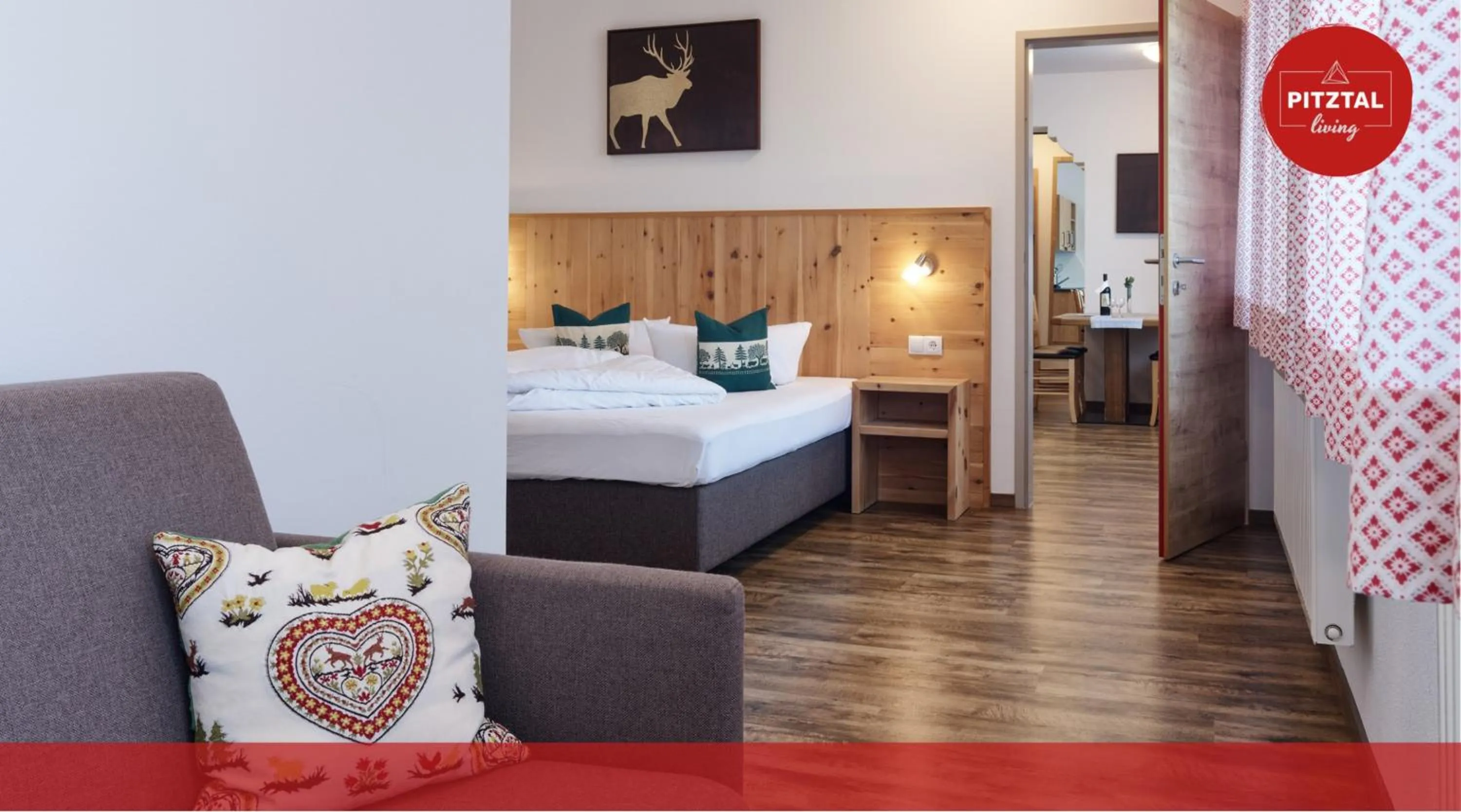 Bed in Pitztal Living Apartments