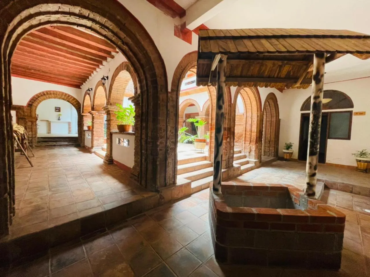 Inner courtyard view in HOTEL EX HACIENDA EL MOLINO