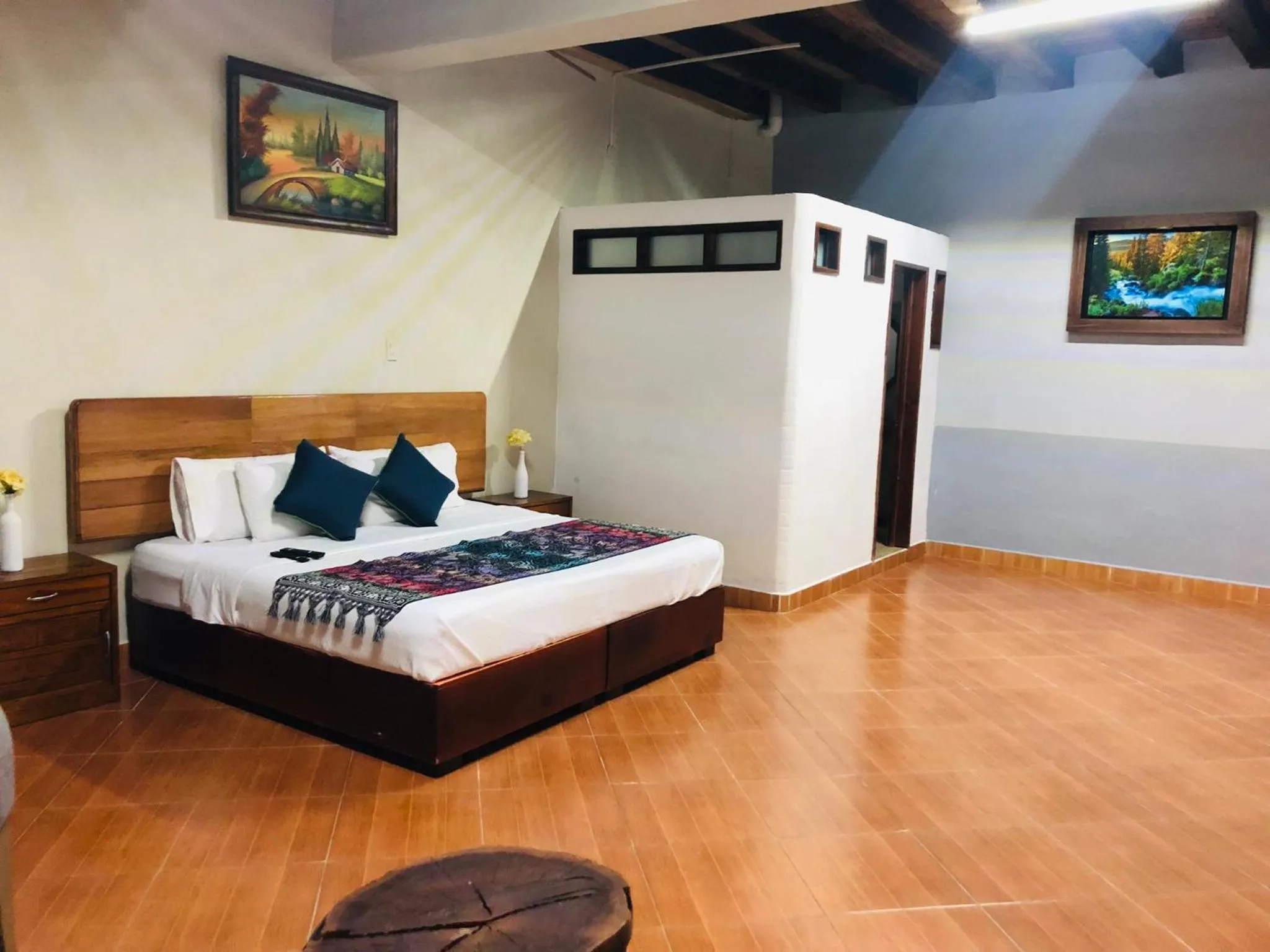 Bed in HOTEL EX HACIENDA EL MOLINO