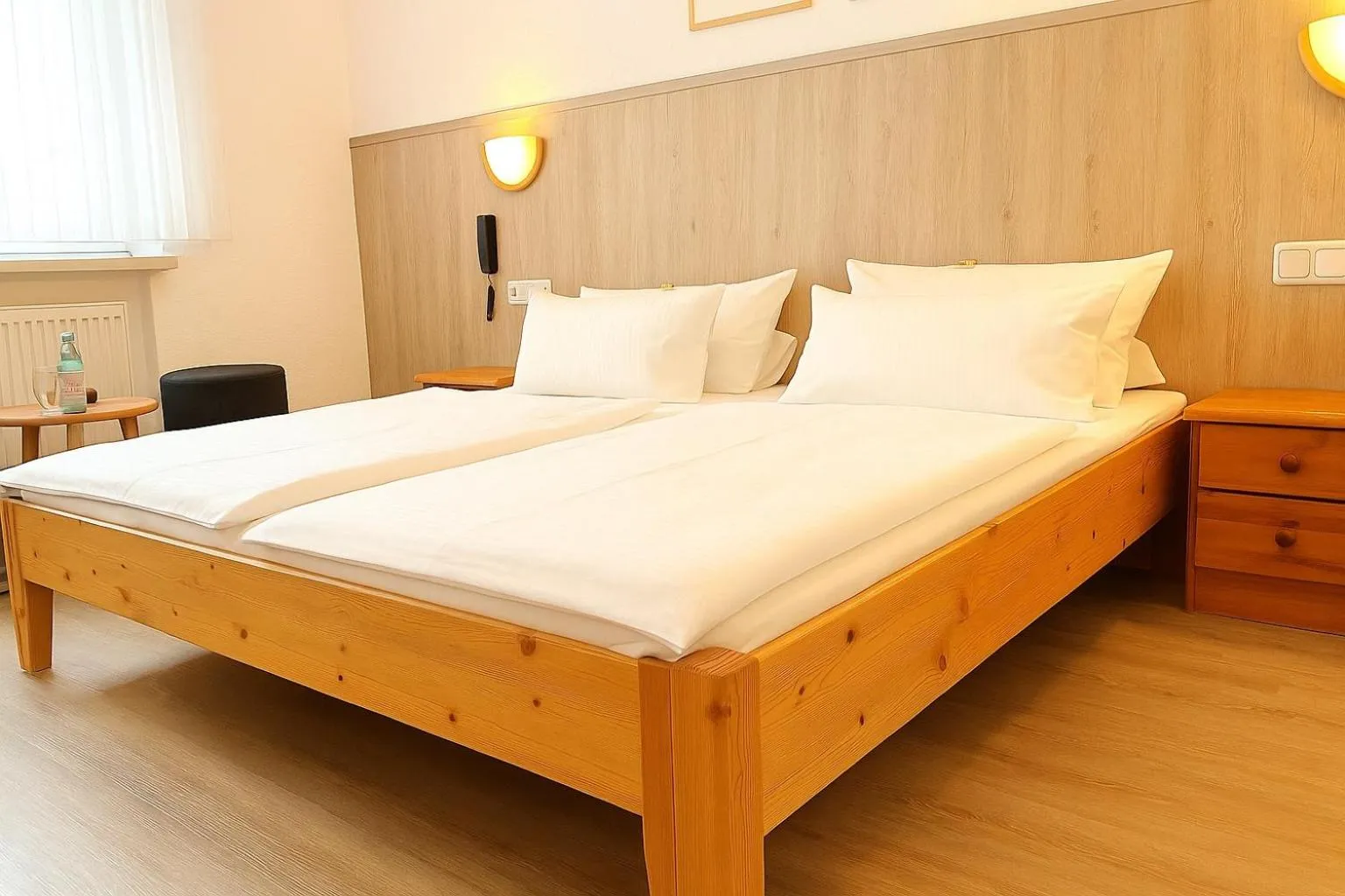 Bed in Hotel Orthwein -kostenfreie Parkplätze-