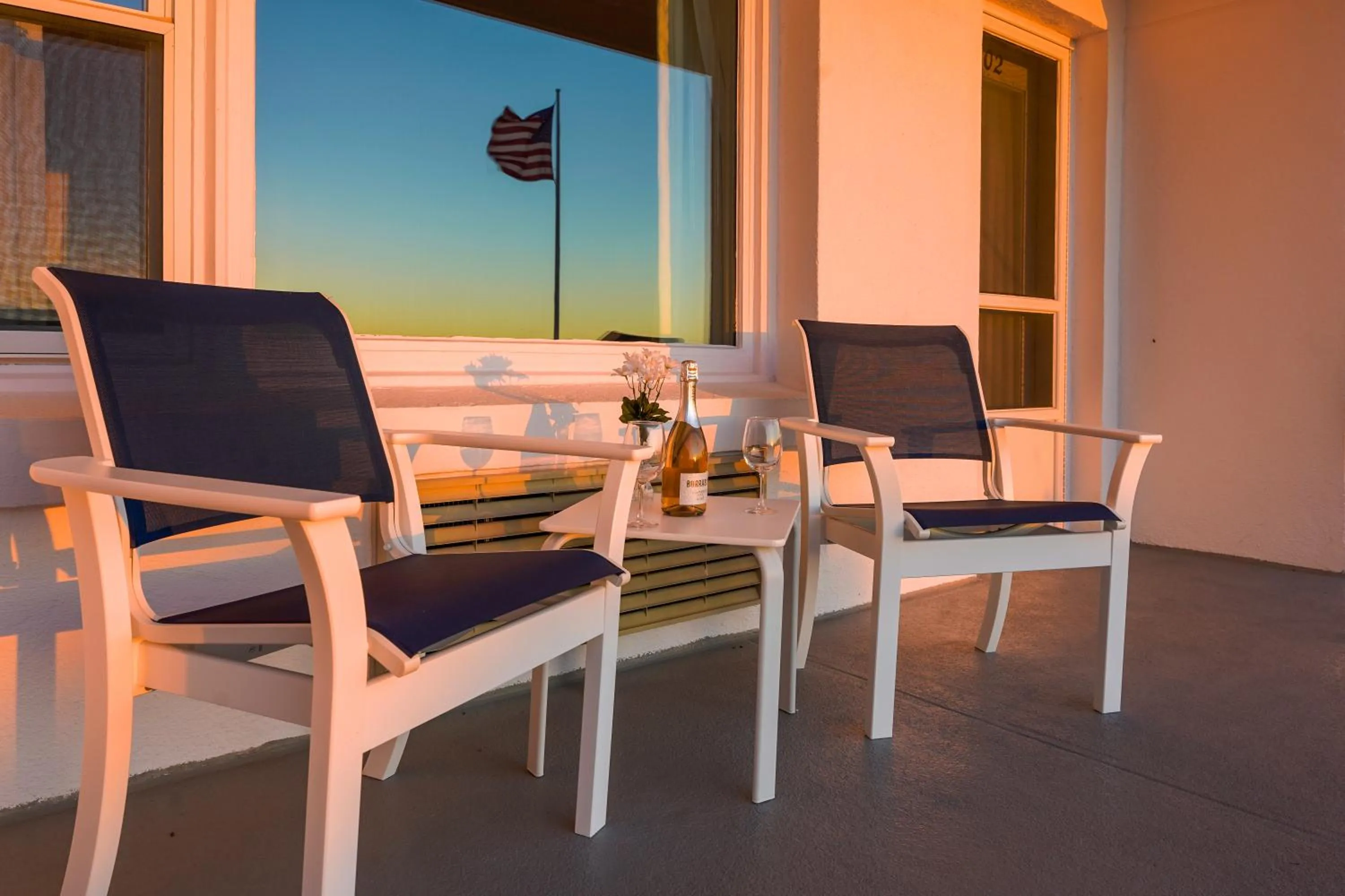 Balcony/Terrace in Atlantis Oceanfront Inn Gloucester