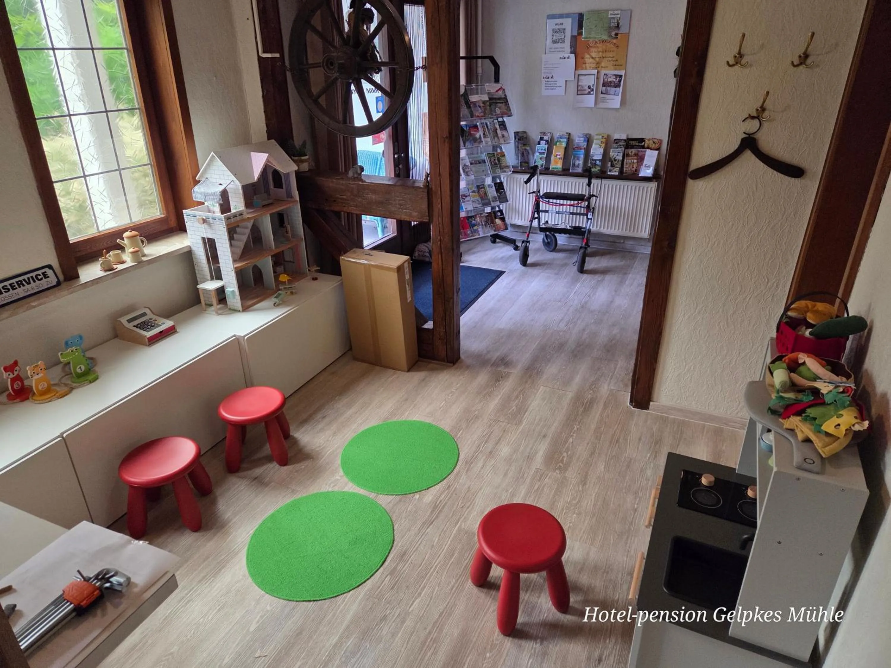 Lobby or reception in Hotel Pension Gelpkes Mühle