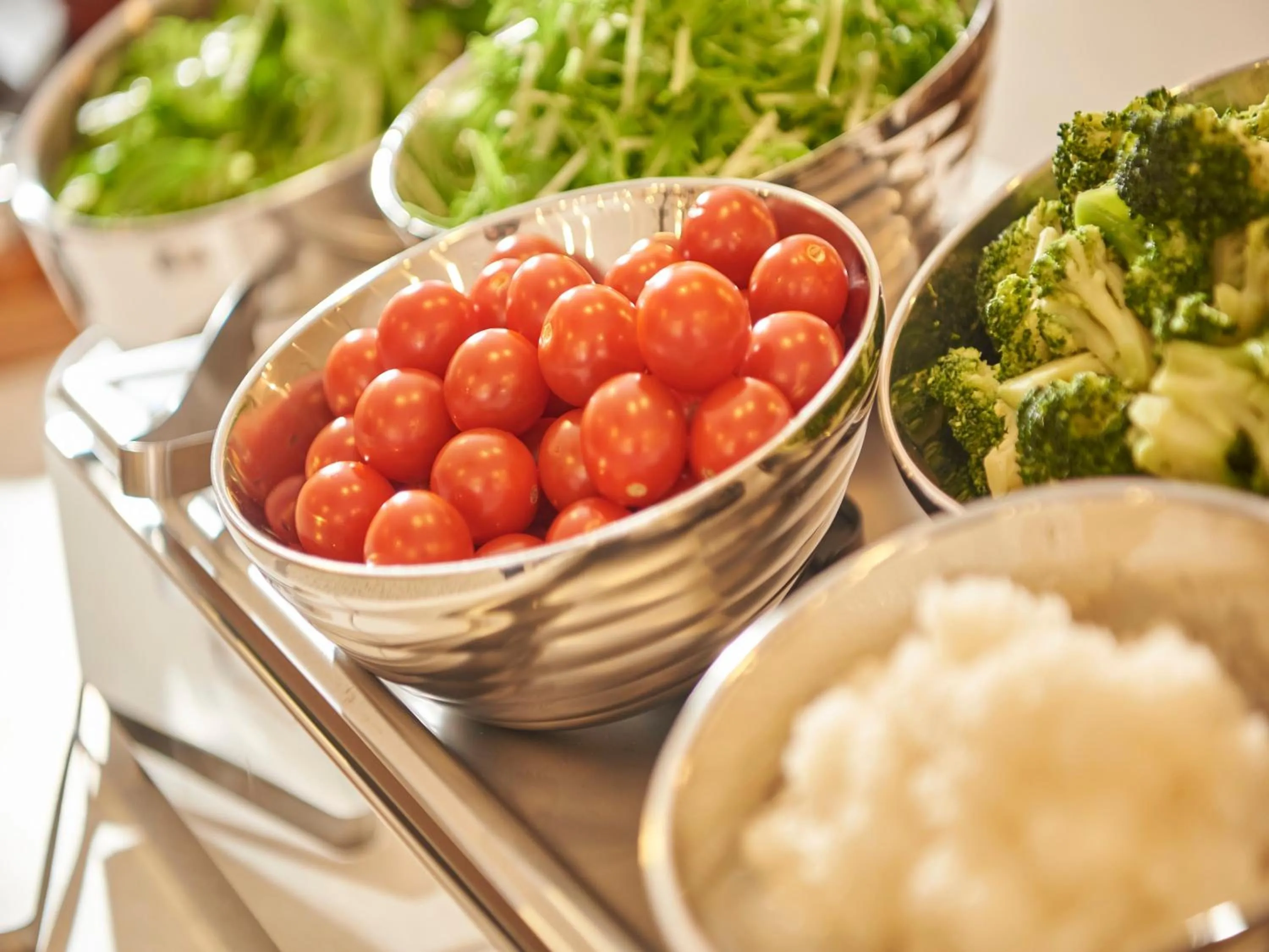 Buffet breakfast in Keio Presso Inn Kanda