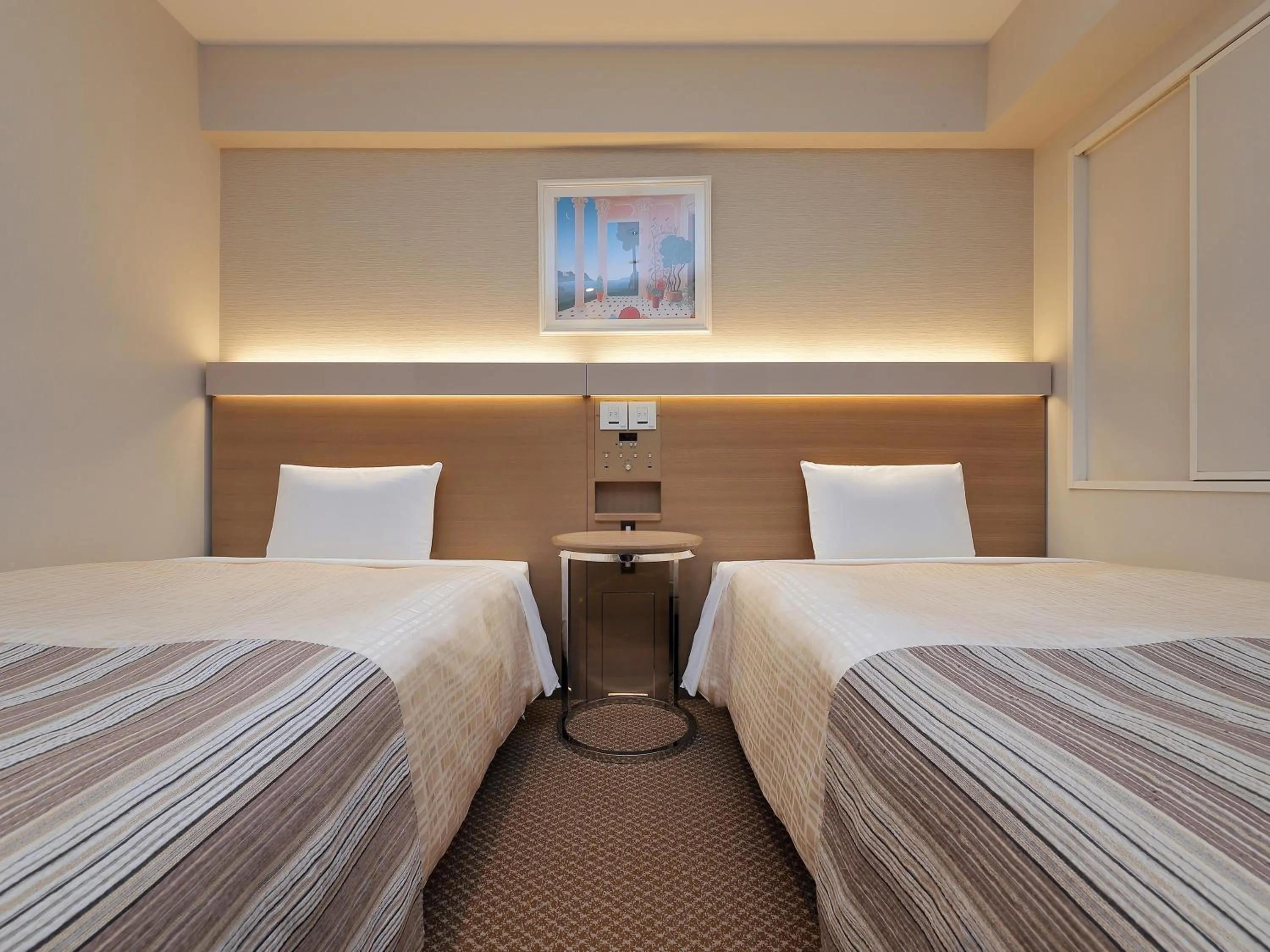 Bed in Keio Presso Inn Otemachi