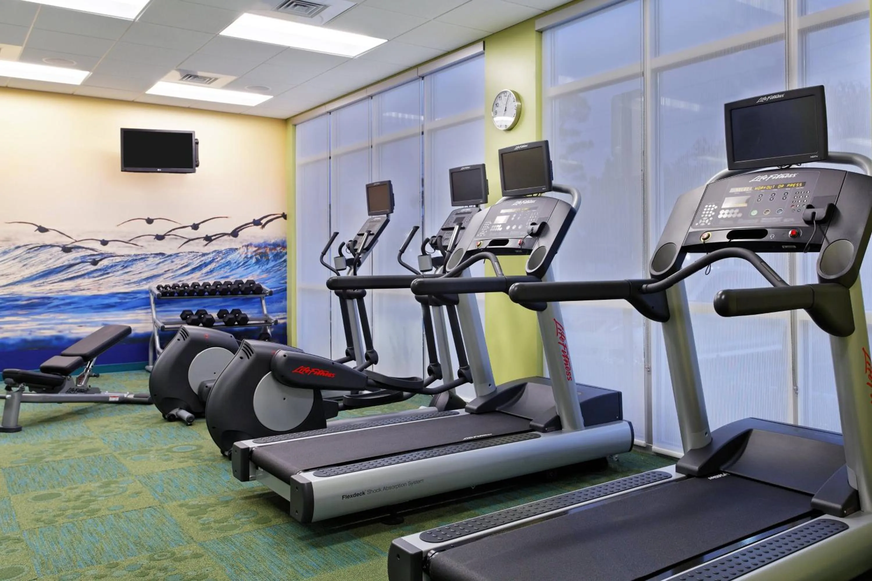 Fitness centre/facilities in SpringHill Suites by Marriott Pensacola