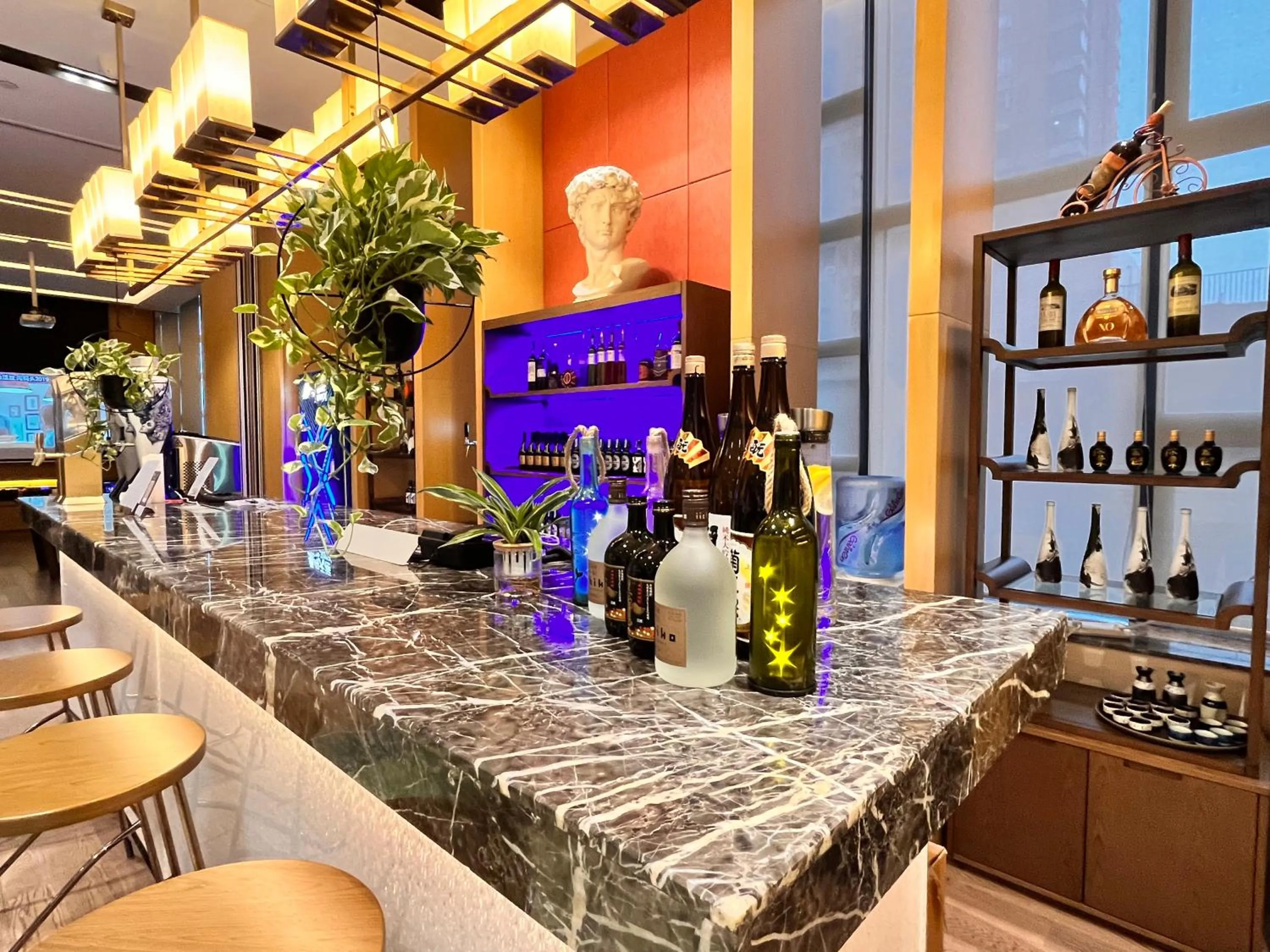 Lounge or bar, Kitchen/Kitchenette in Somerset Zhuankou Wuhan