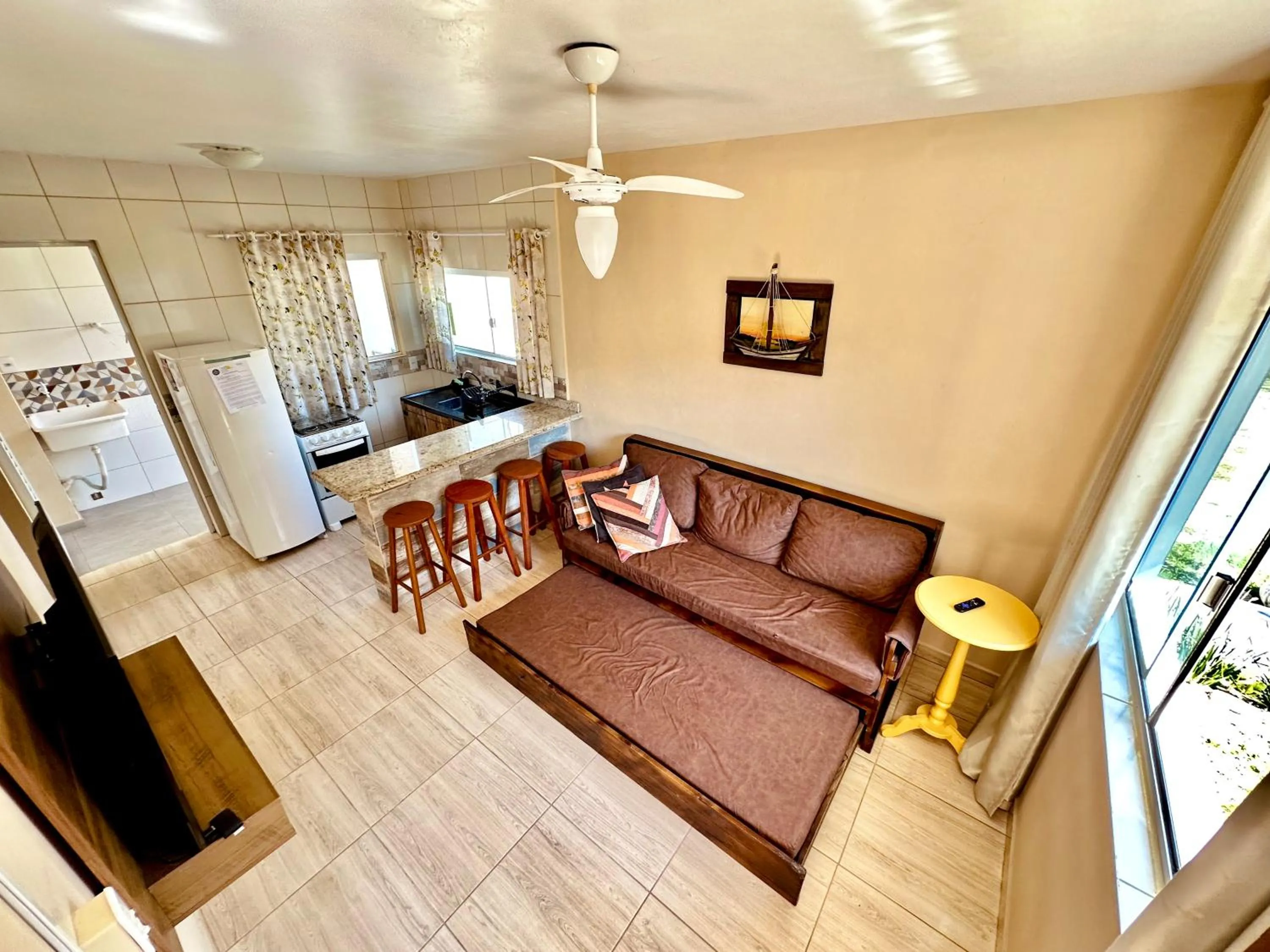 Kitchen or kitchenette in Pousada Lagoa Encantada