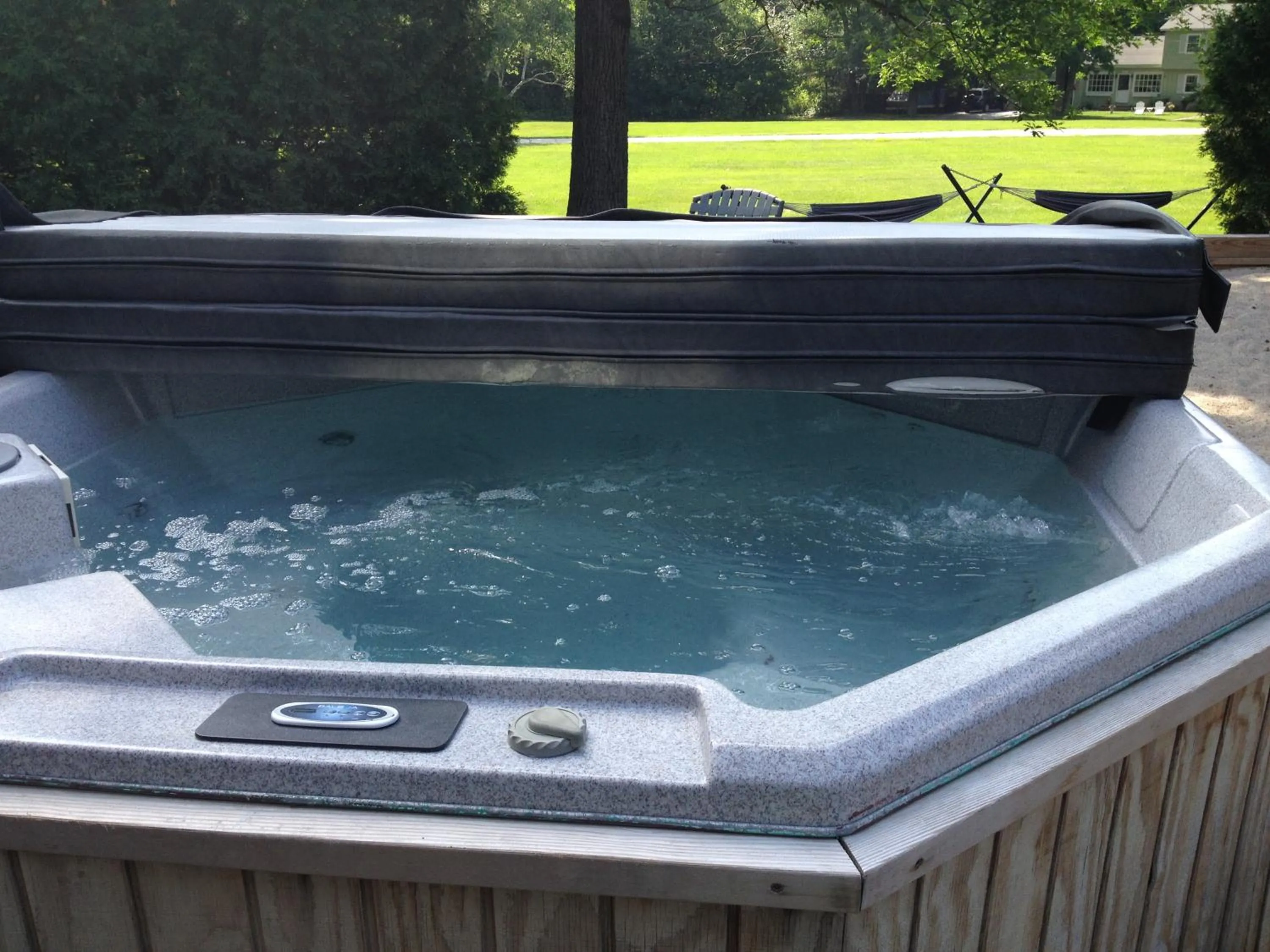 Hot Tub in Old Field House