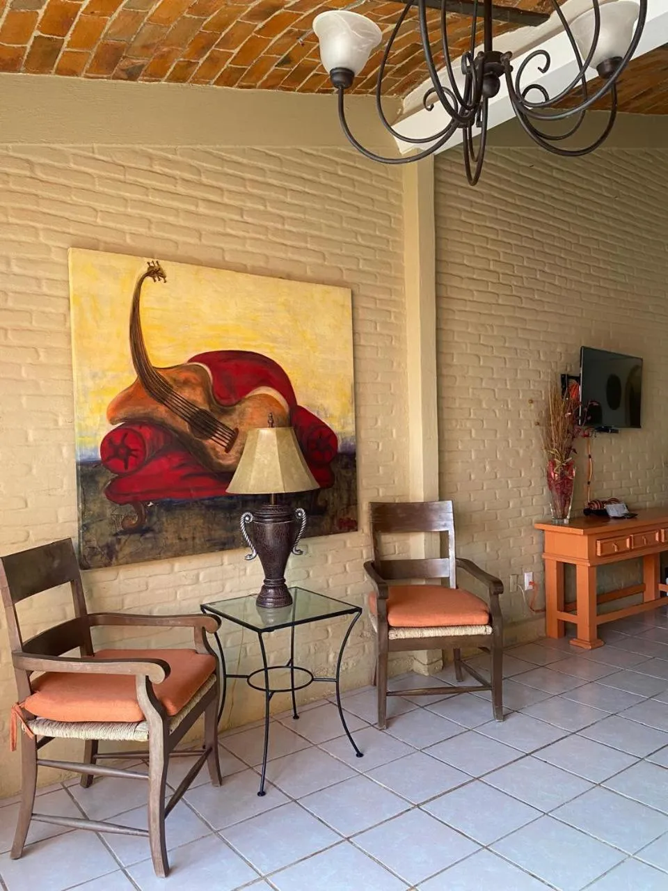 Seating area in Hotel Villas Ajijic, Ajijic Chapala Jalisco