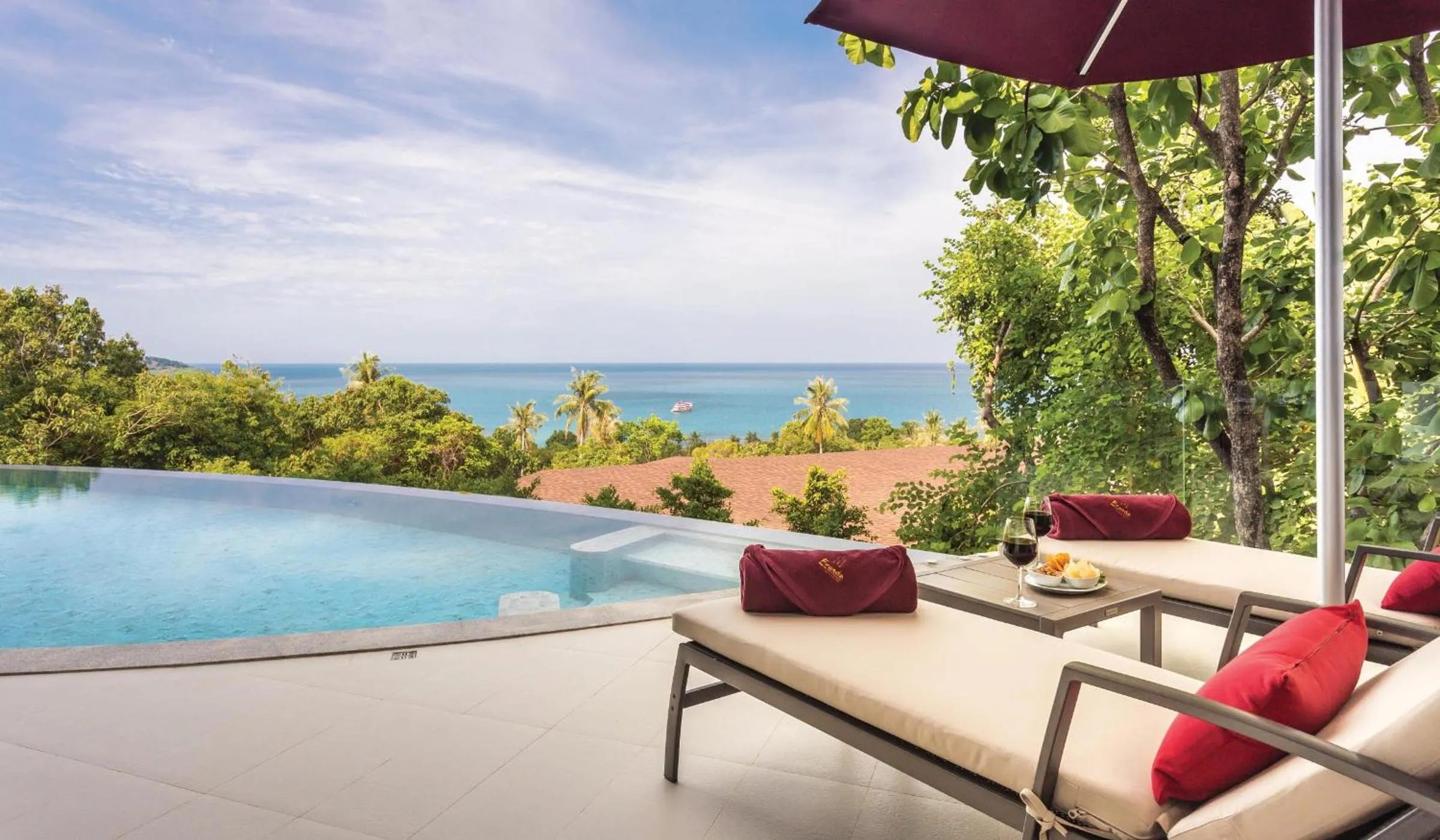 Sea view in Eranda Pool Spa Villa, Chaweng Koh Samui