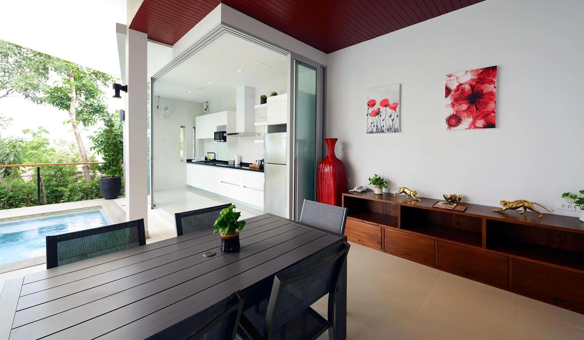 Patio in Eranda Pool Spa Villa, Chaweng Koh Samui