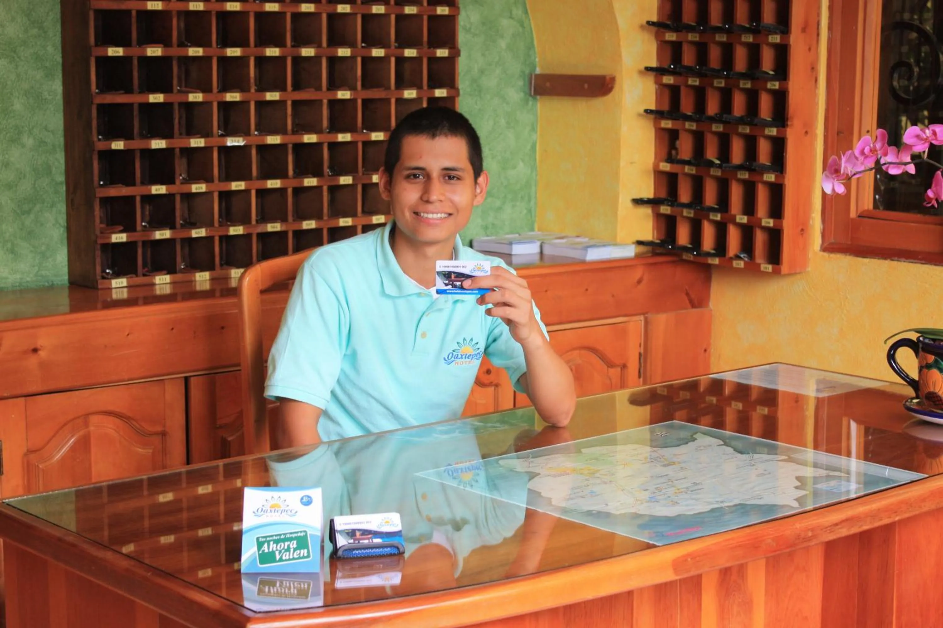 Lobby or reception in Hotel Oaxtepec