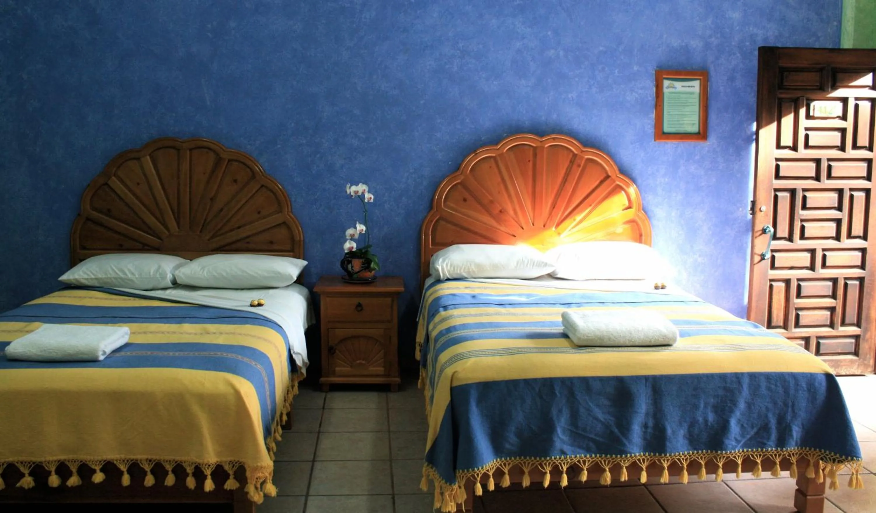 Bed in Hotel Oaxtepec