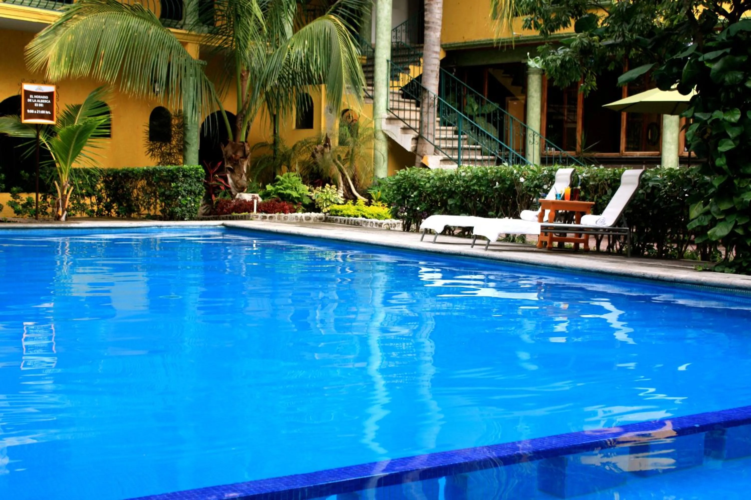 Swimming pool in Hotel Oaxtepec