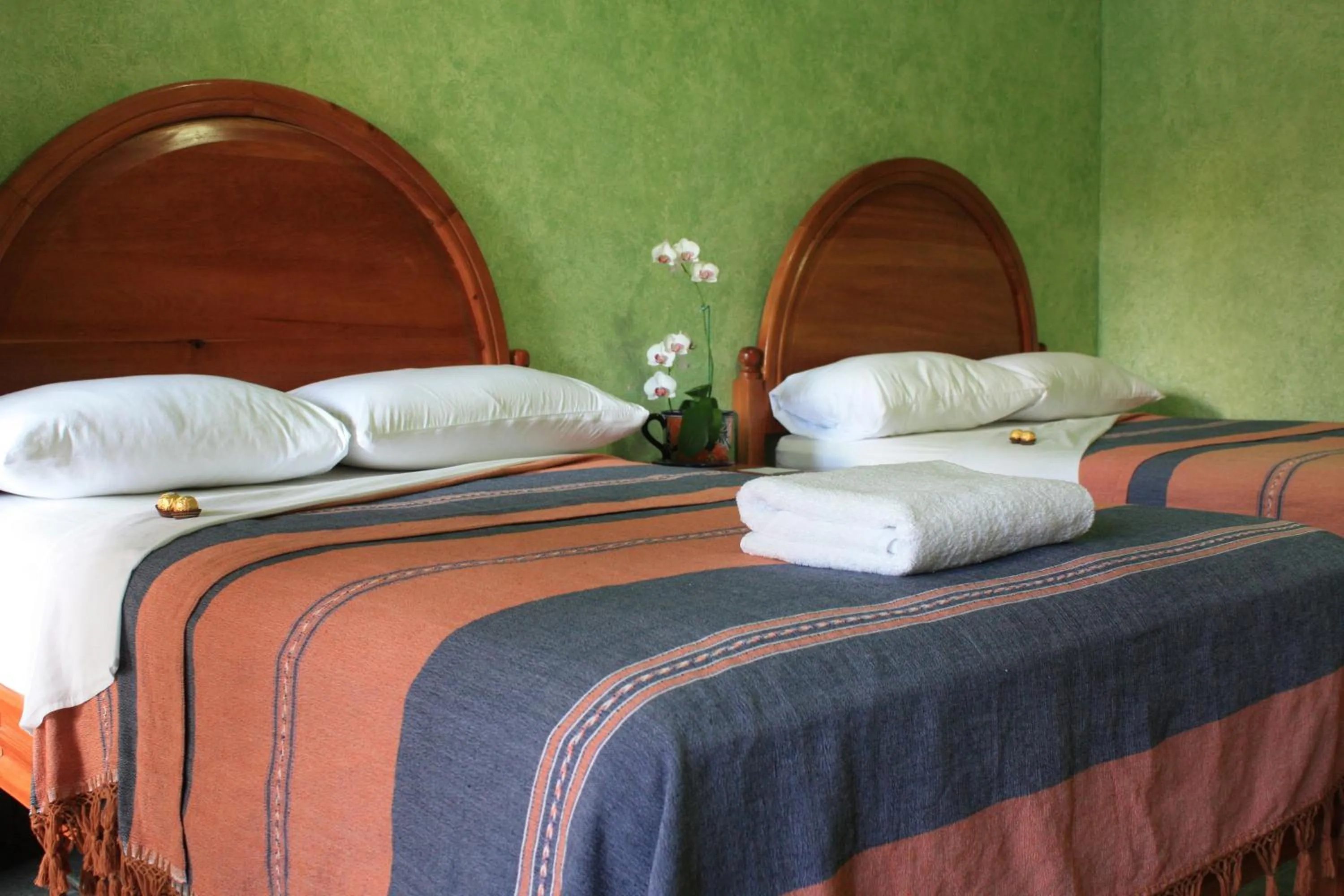Bed in Hotel Oaxtepec