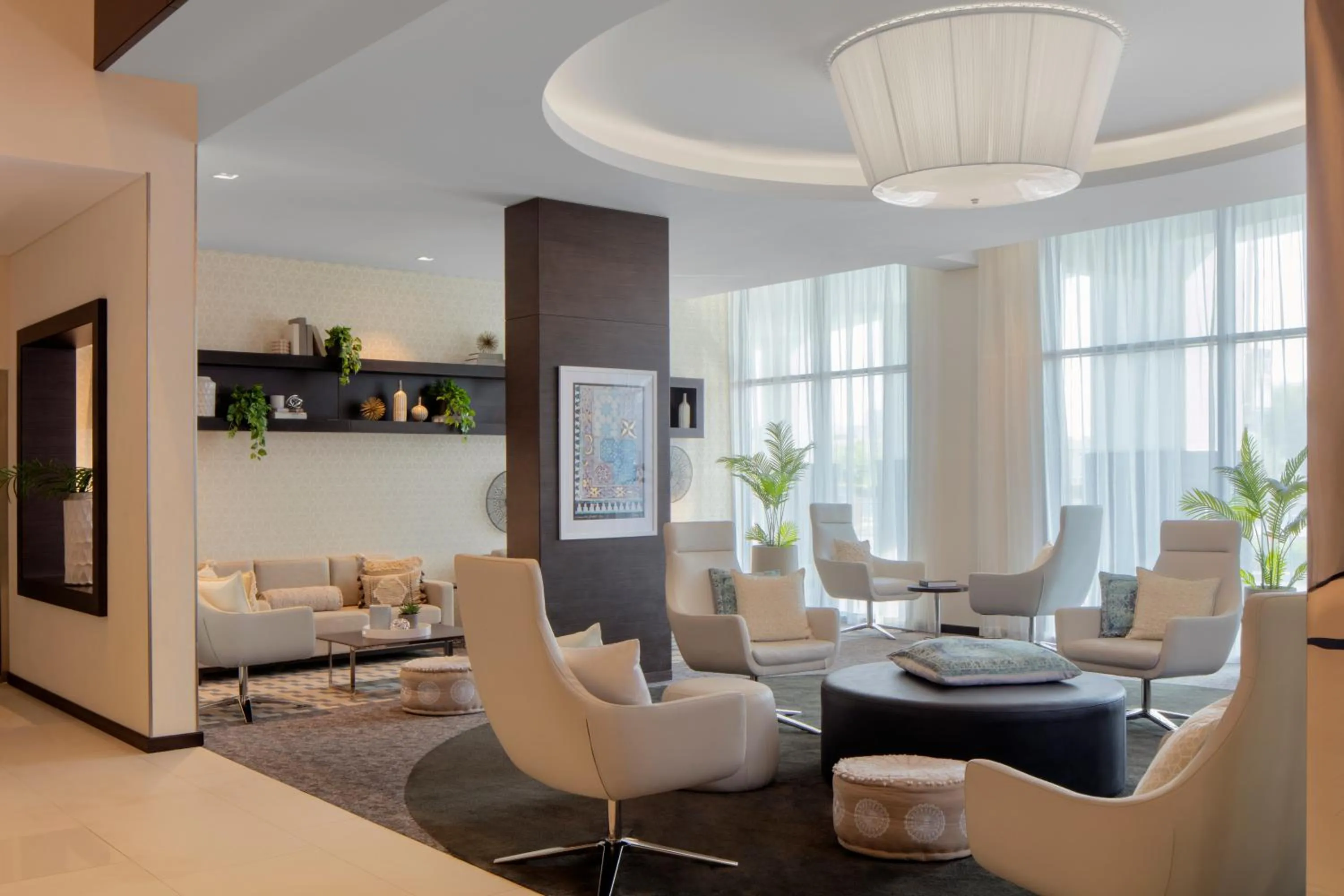 Seating area in Hyatt Place Dubai Jumeirah