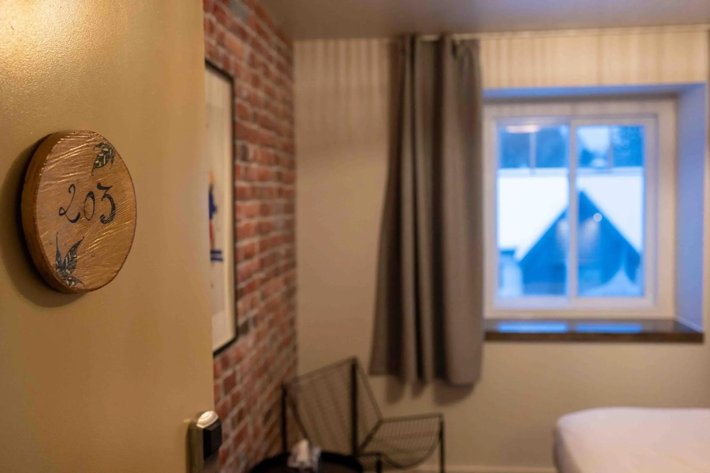 Bed in Auberge Manitonga