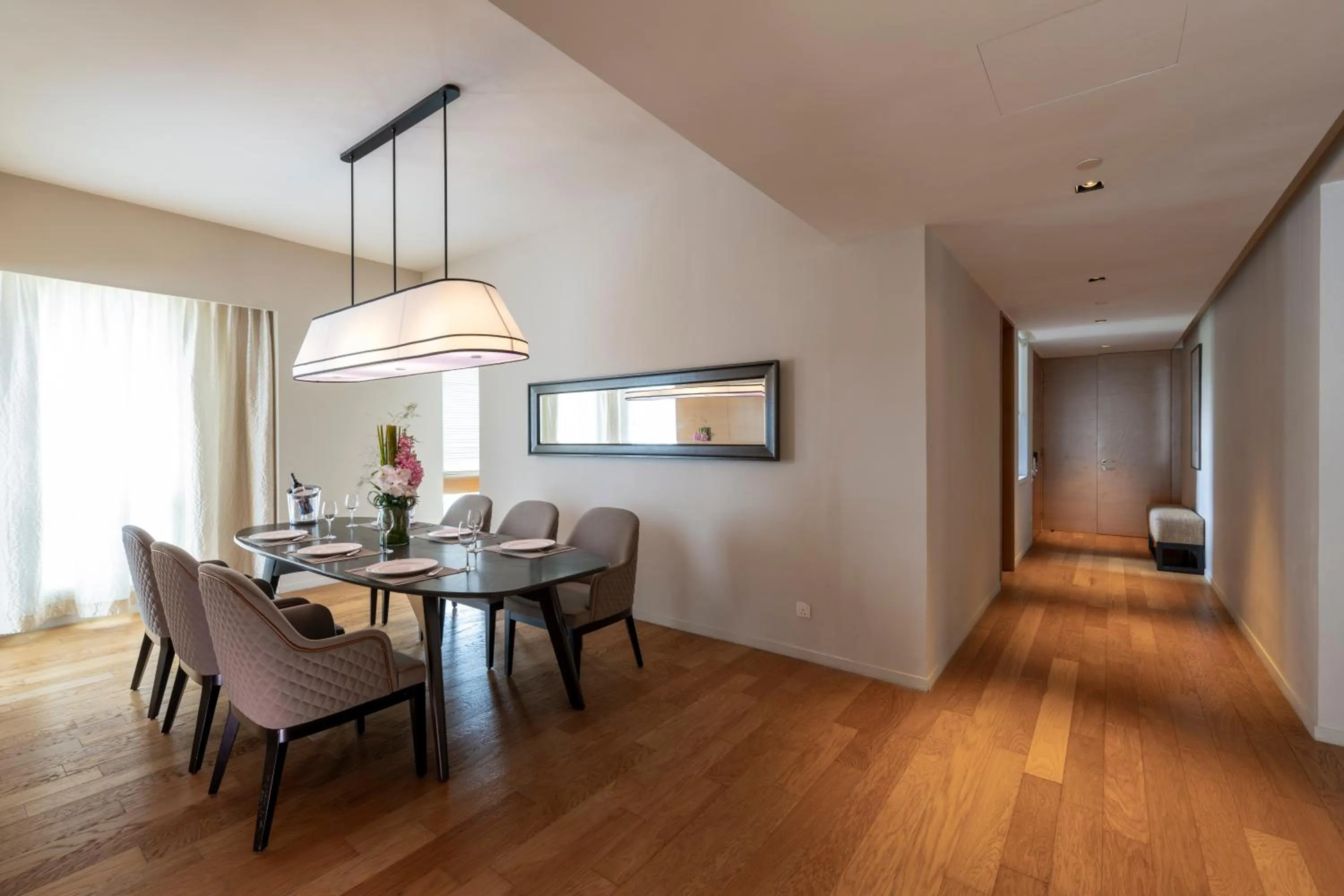 Dining area in Lanson Place Bukit Ceylon