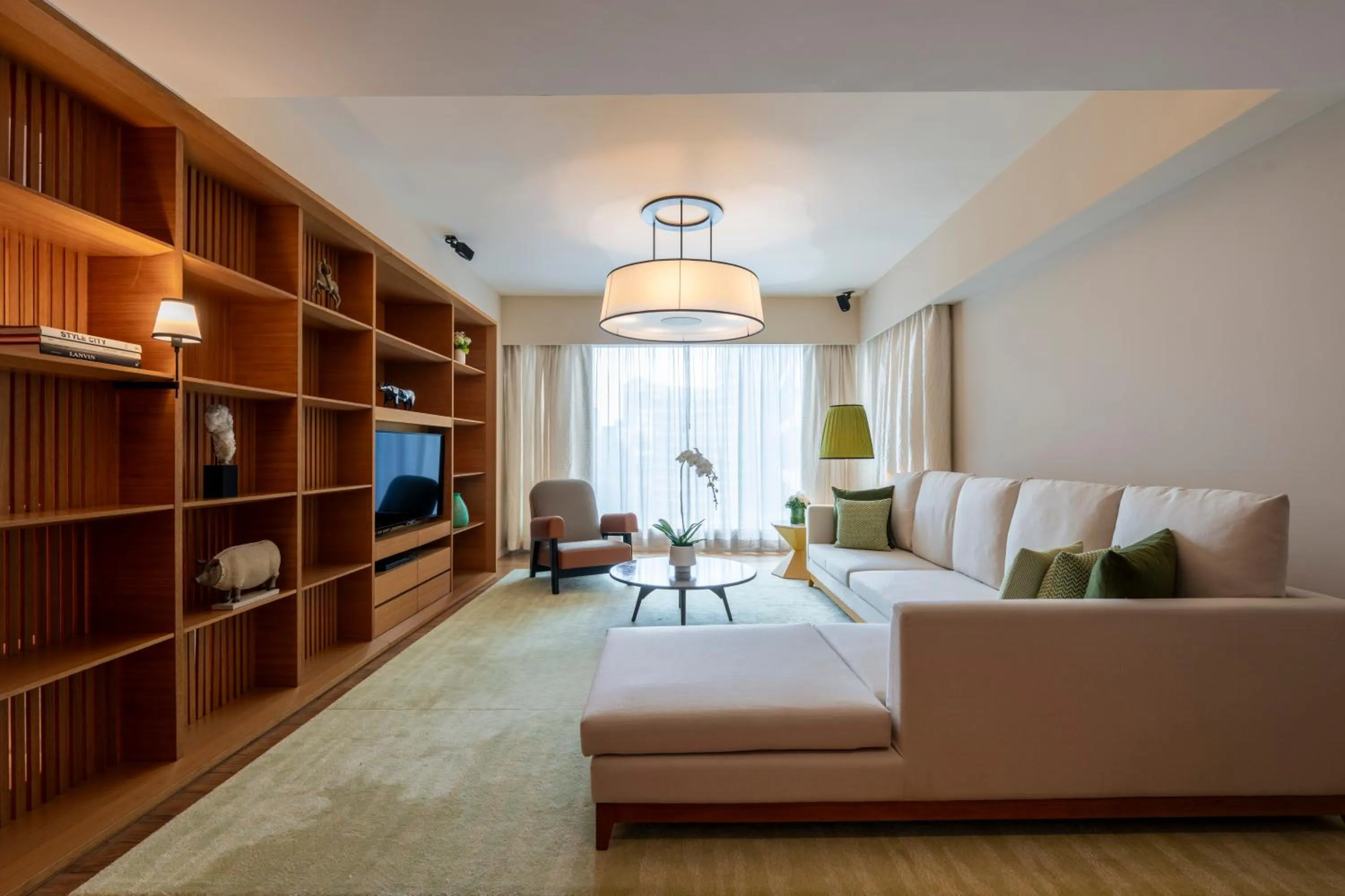 Living room, Bed in Lanson Place Bukit Ceylon