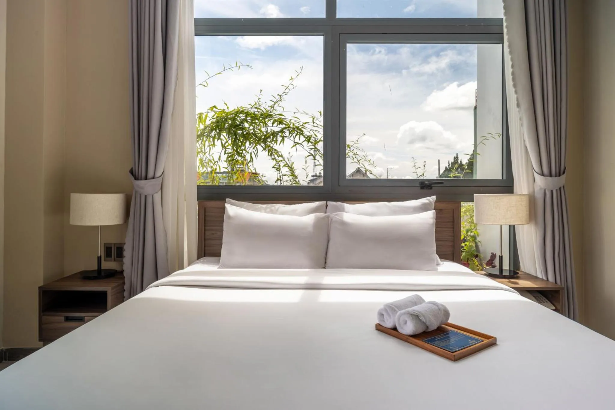 Bed in Canary Dalat Hotel