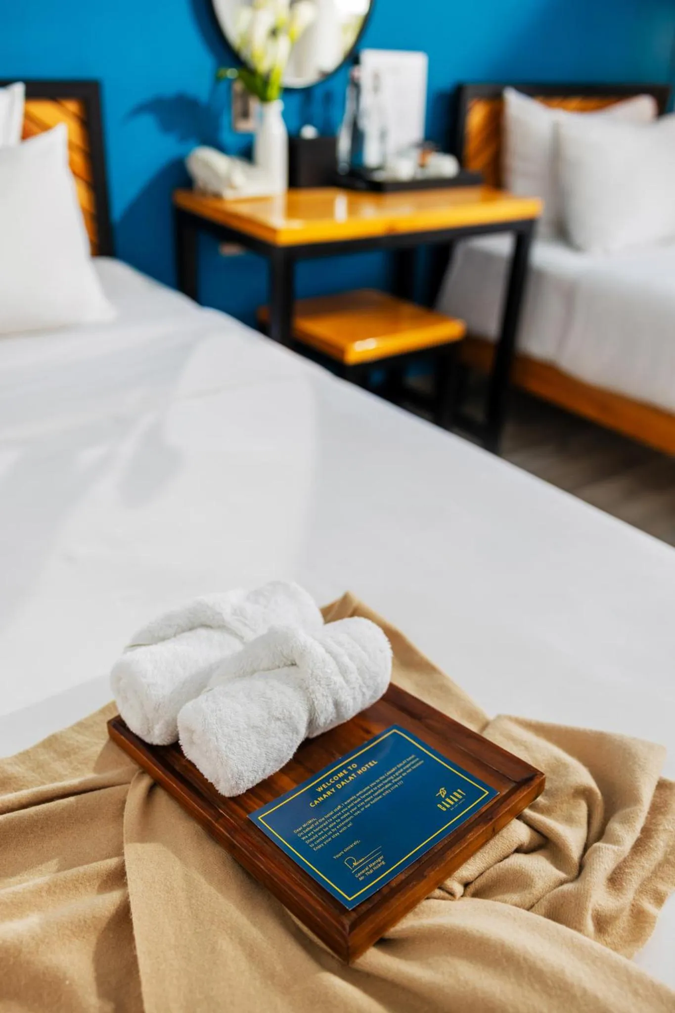 Bed in Canary Dalat Hotel