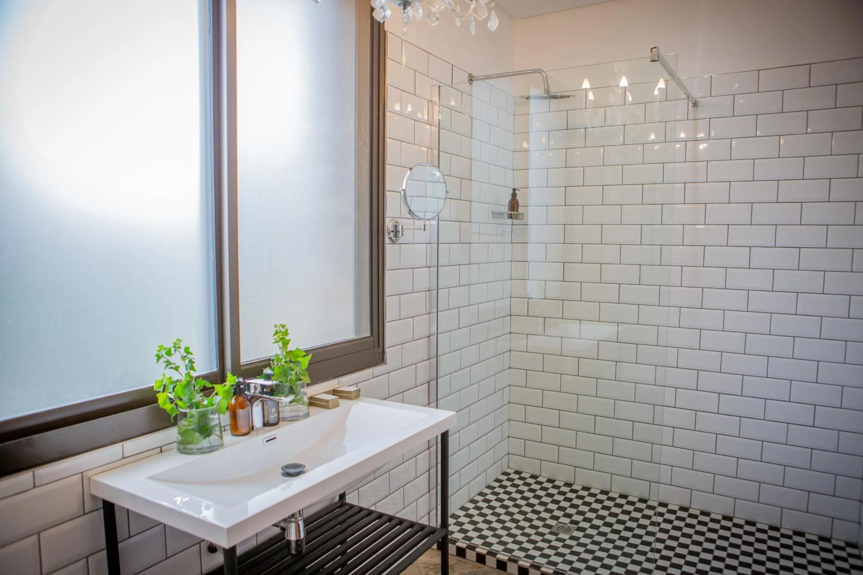 Shower in Droombos Boutique Hotel