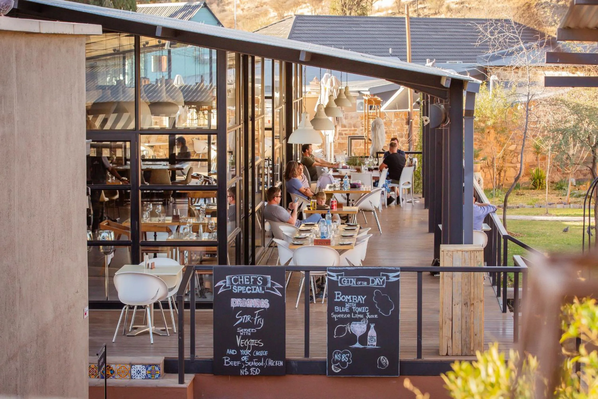Patio in Droombos Boutique Hotel