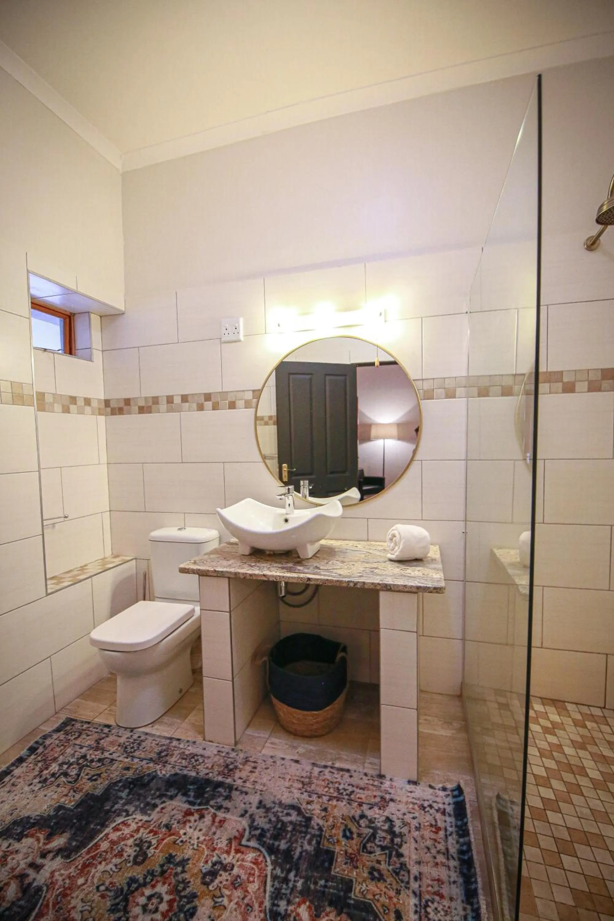 Shower in Droombos Boutique Hotel