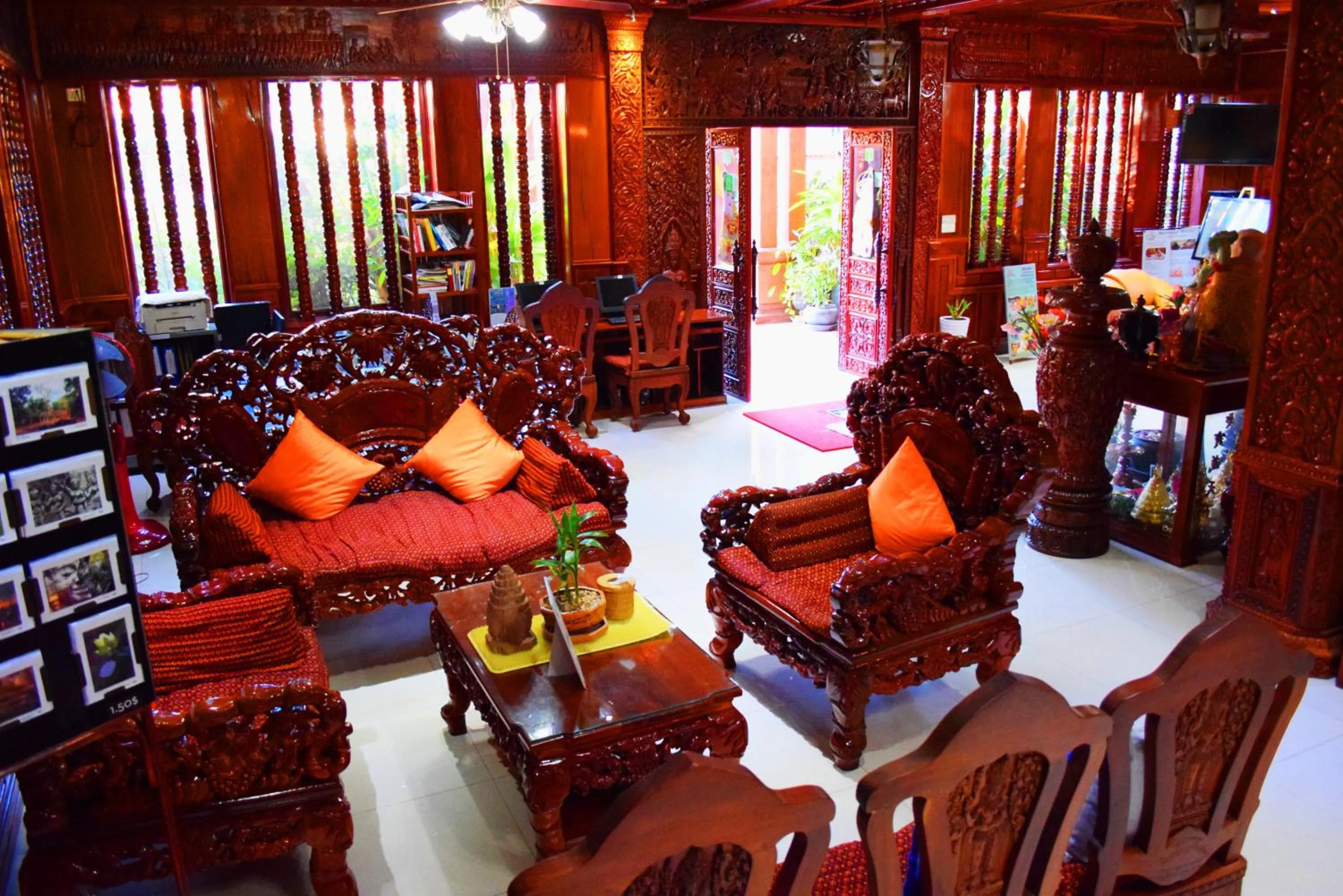 Lobby or reception in Okay Guesthouse Siem Reap