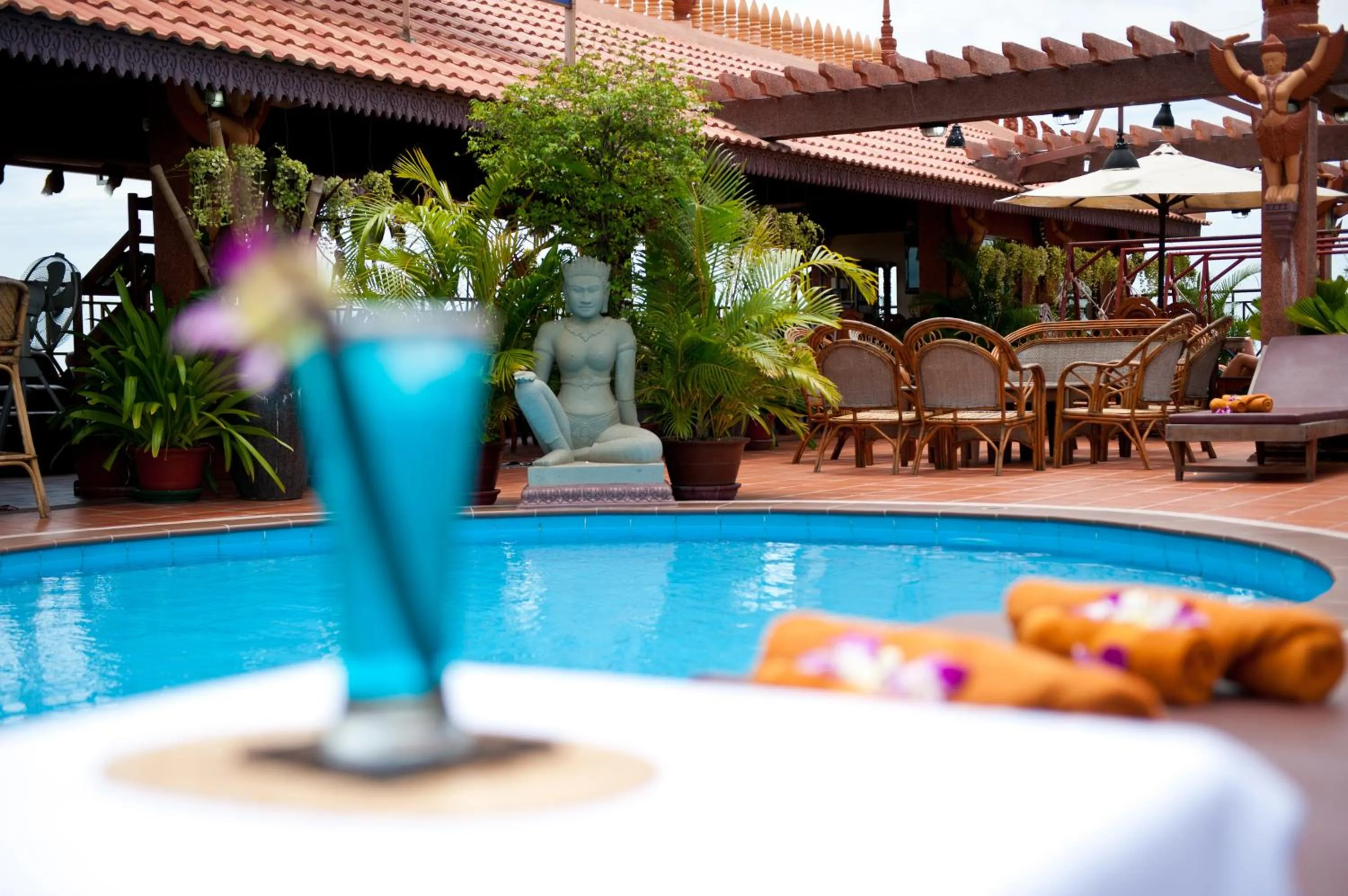 Swimming pool in Okay Guesthouse Siem Reap