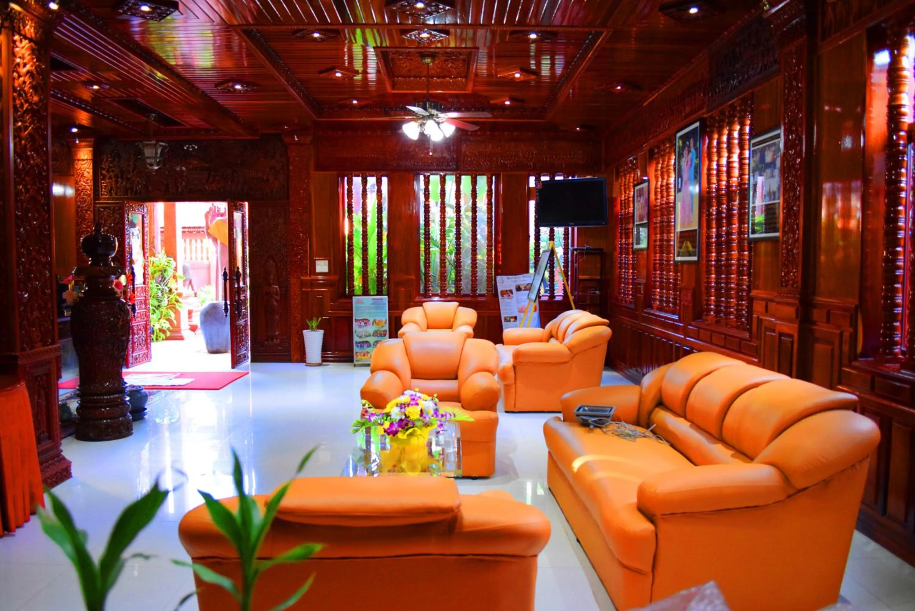 Lobby or reception in Okay Guesthouse Siem Reap