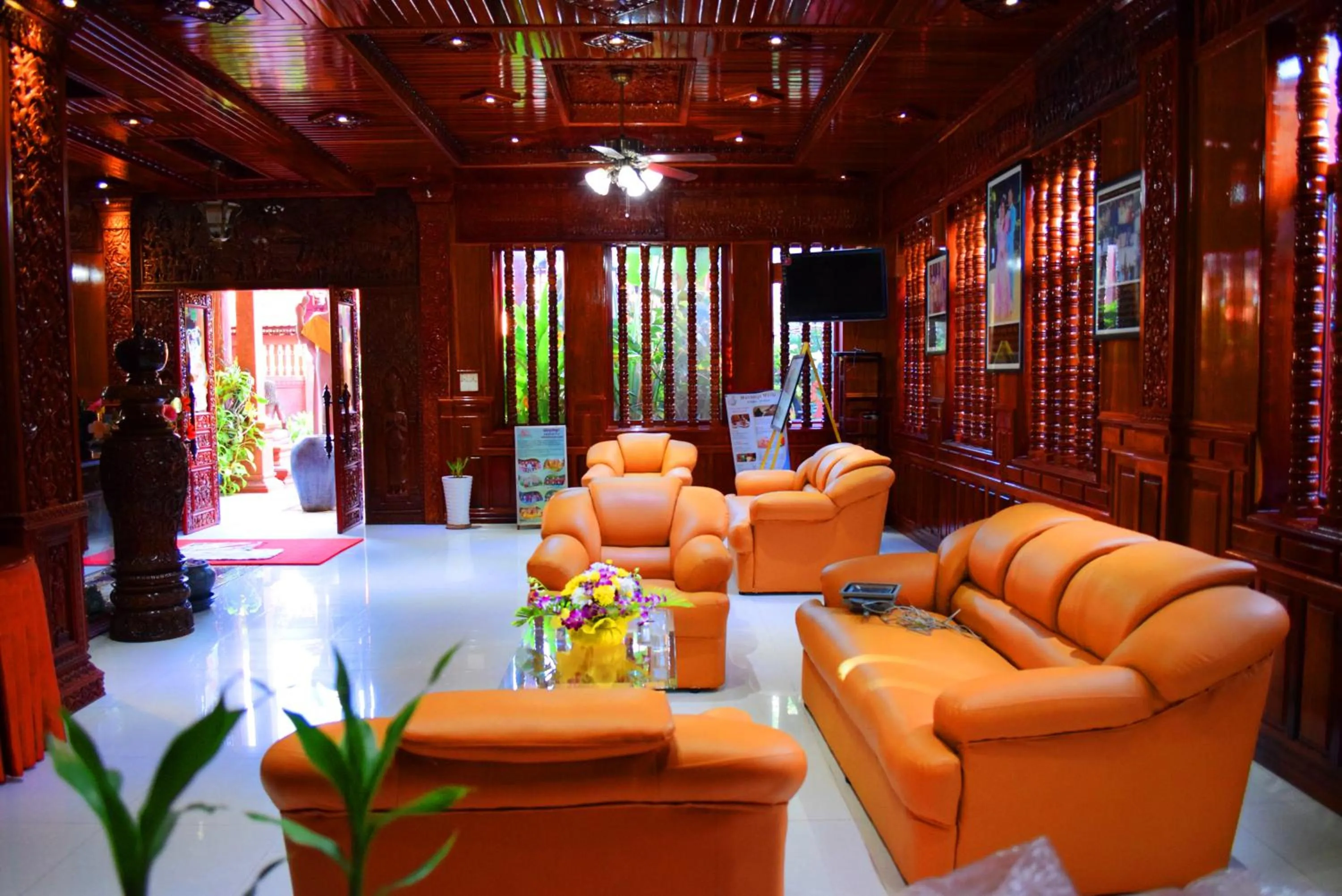 Lobby or reception in Okay Guesthouse Siem Reap