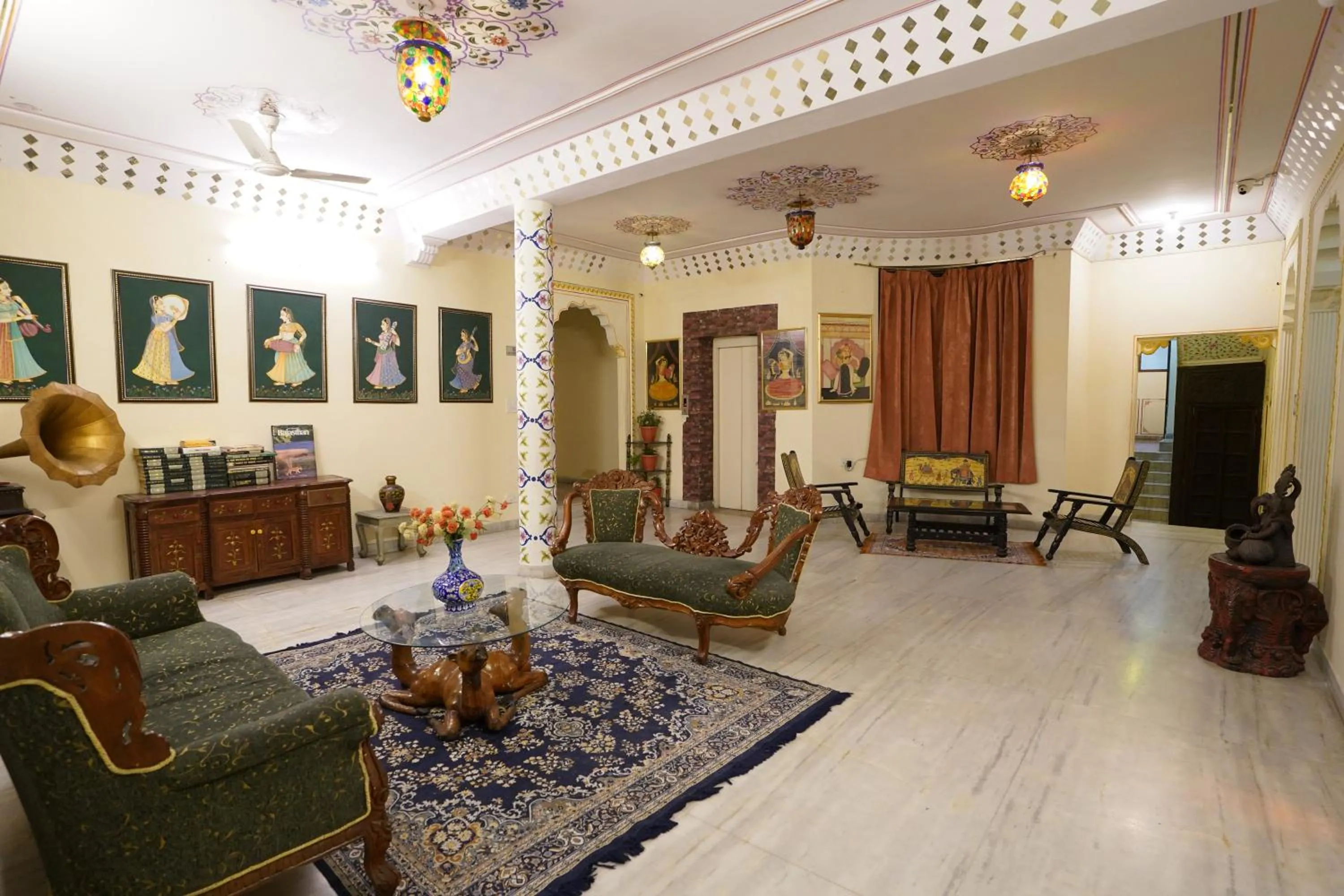 Seating area in Hotel Radoli House - A Heritage Hotel