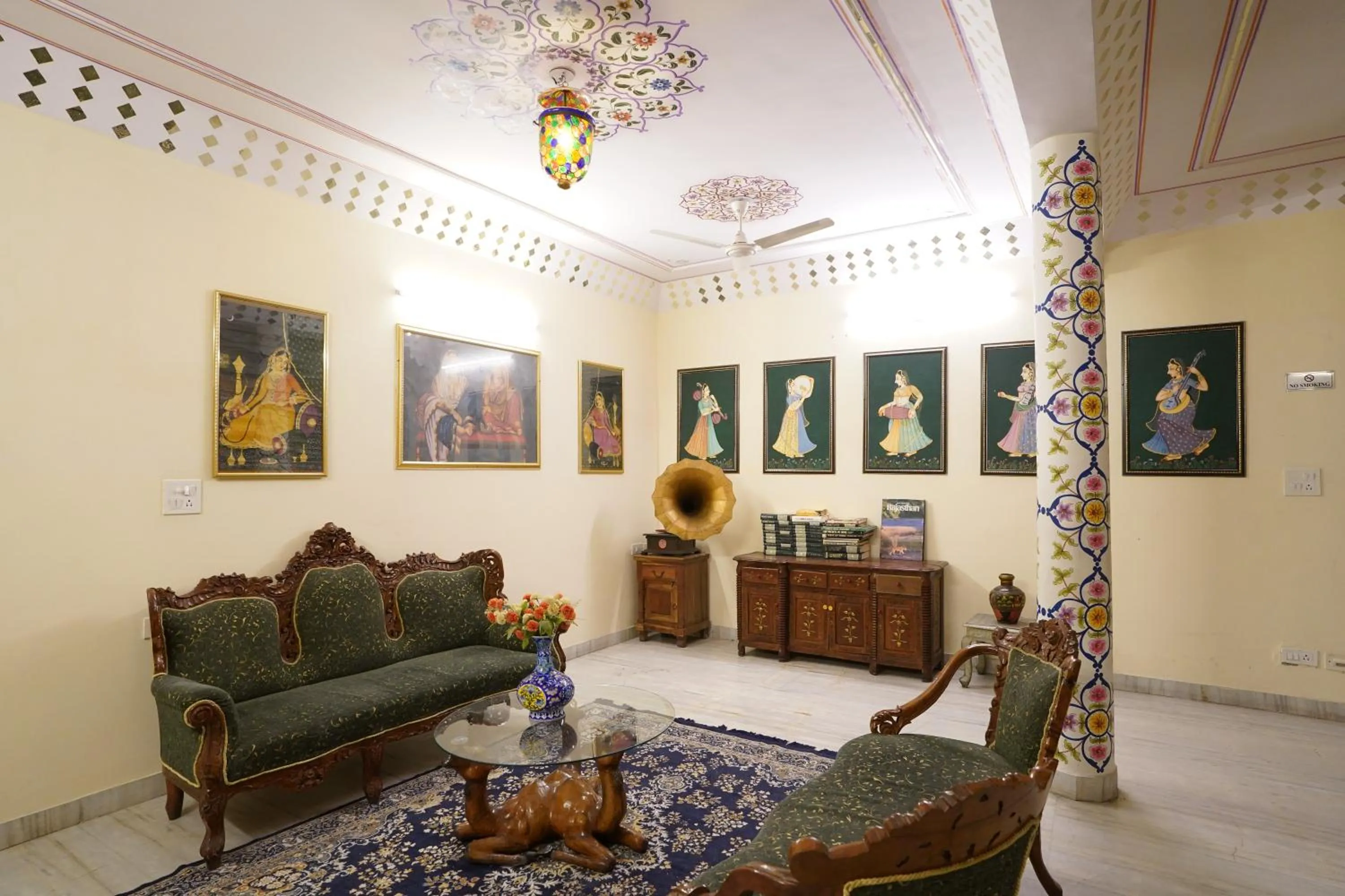 Seating area in Hotel Radoli House - A Heritage Hotel