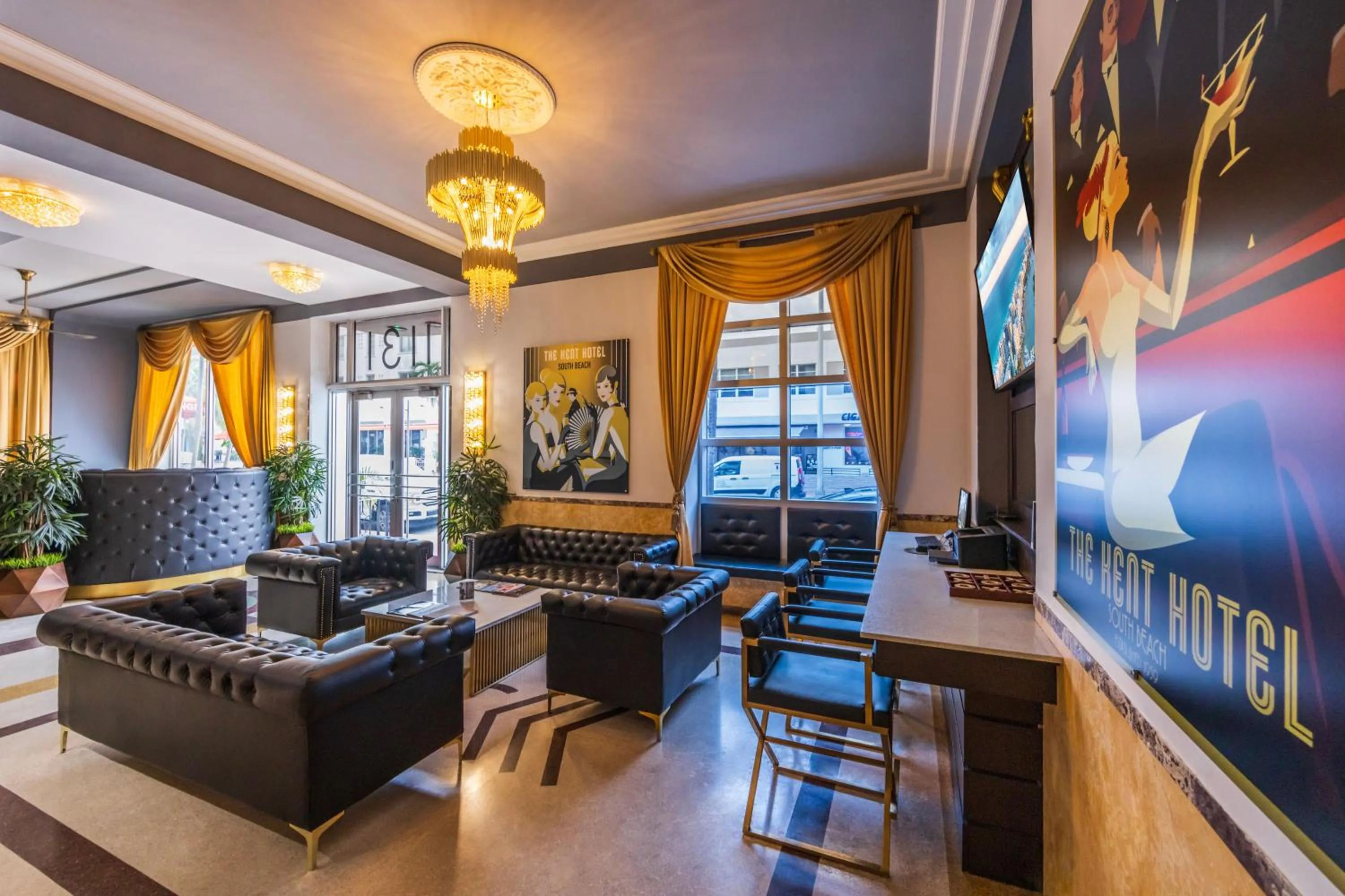 Seating area in Kent Hotel