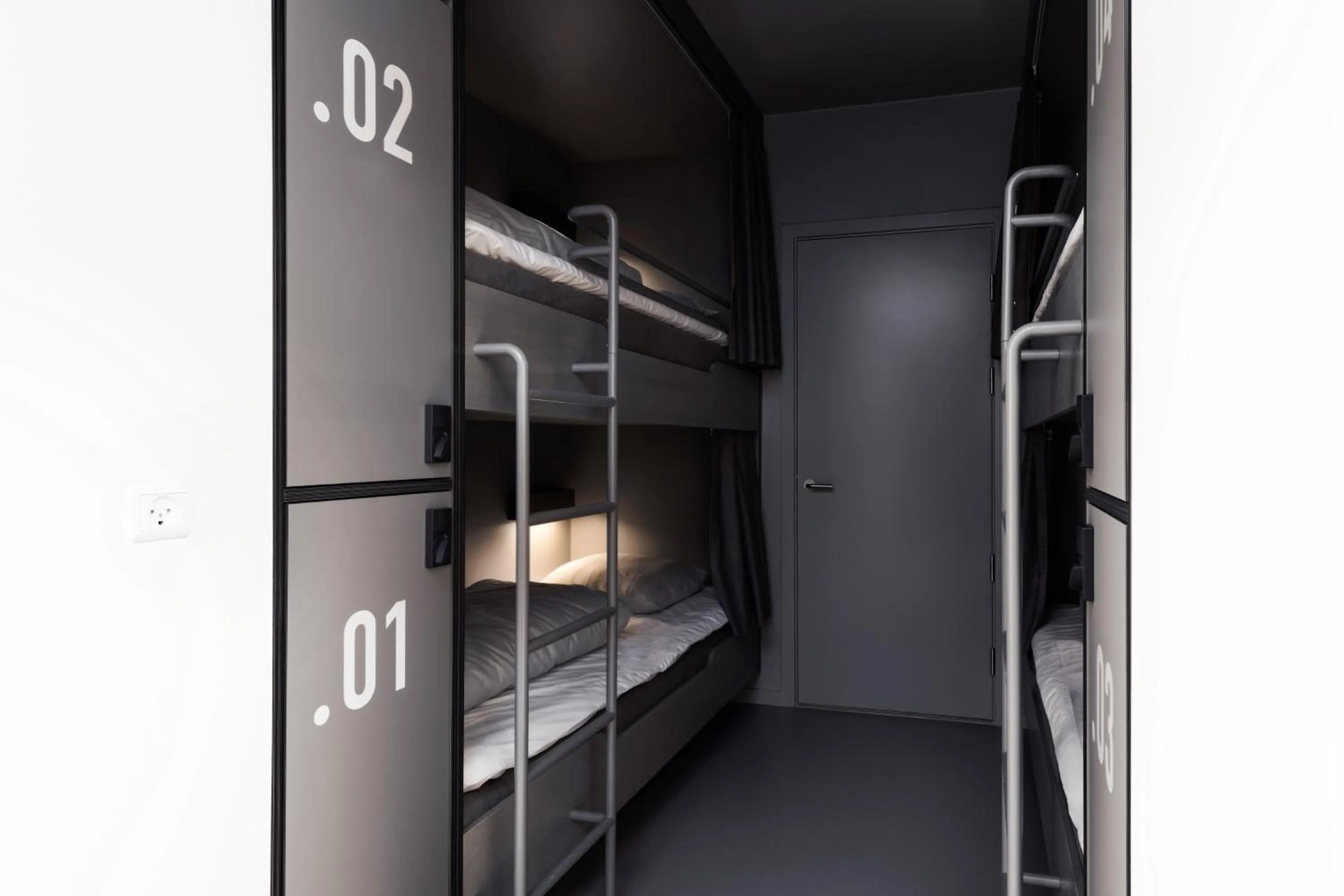 Bedroom, Bunk Bed in BOOK1 by Brøchner Hotels