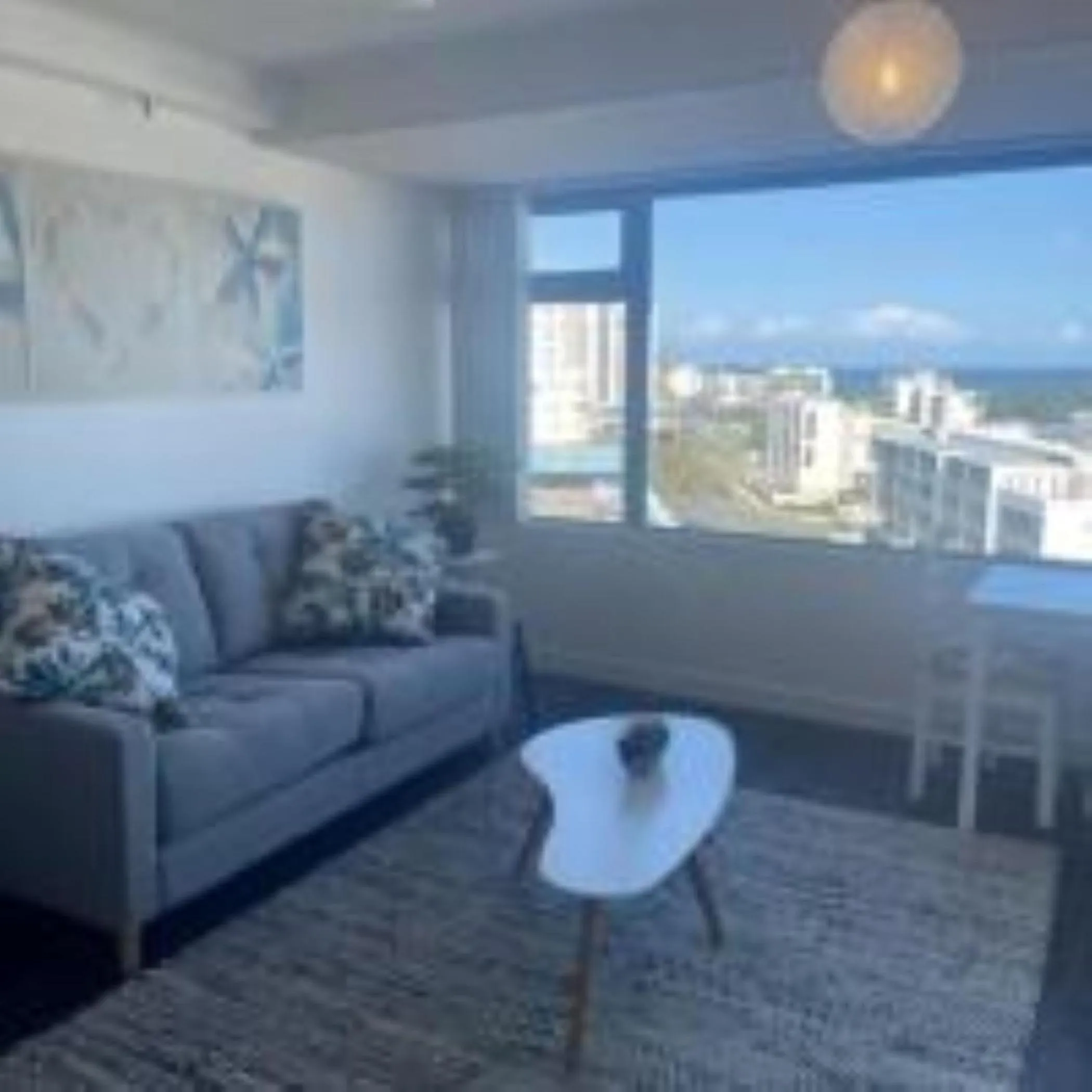 Living room in Centrepoint Apartments Caloundra