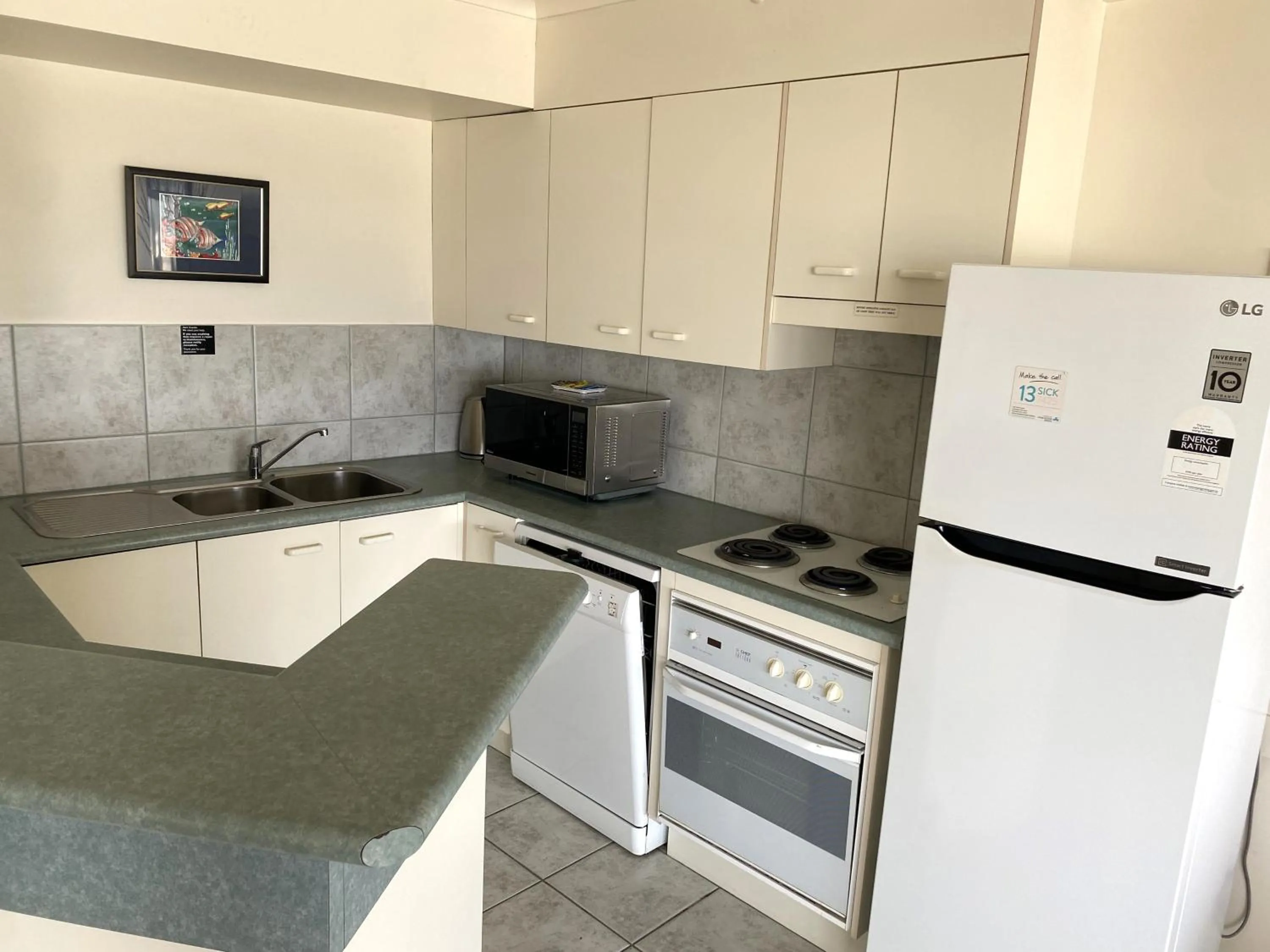Kitchen or kitchenette in Centrepoint Apartments Caloundra