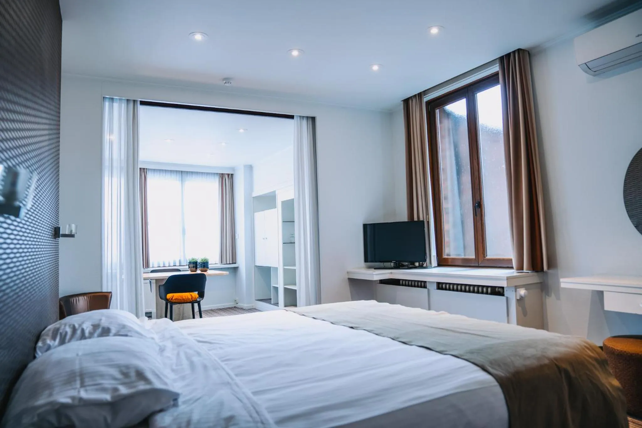 Bed in Hotel Les Eleveurs