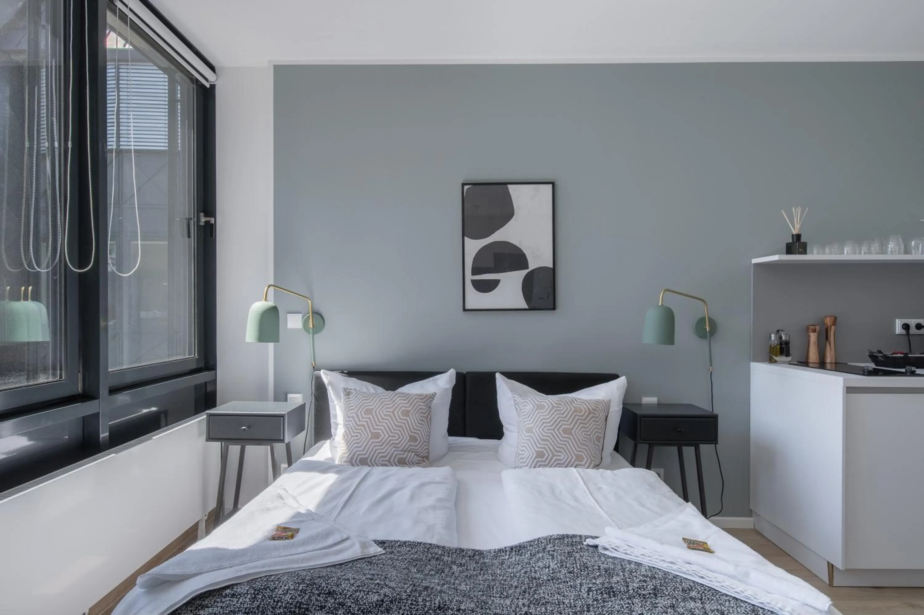 Bed in Limehome Flensburg Holm