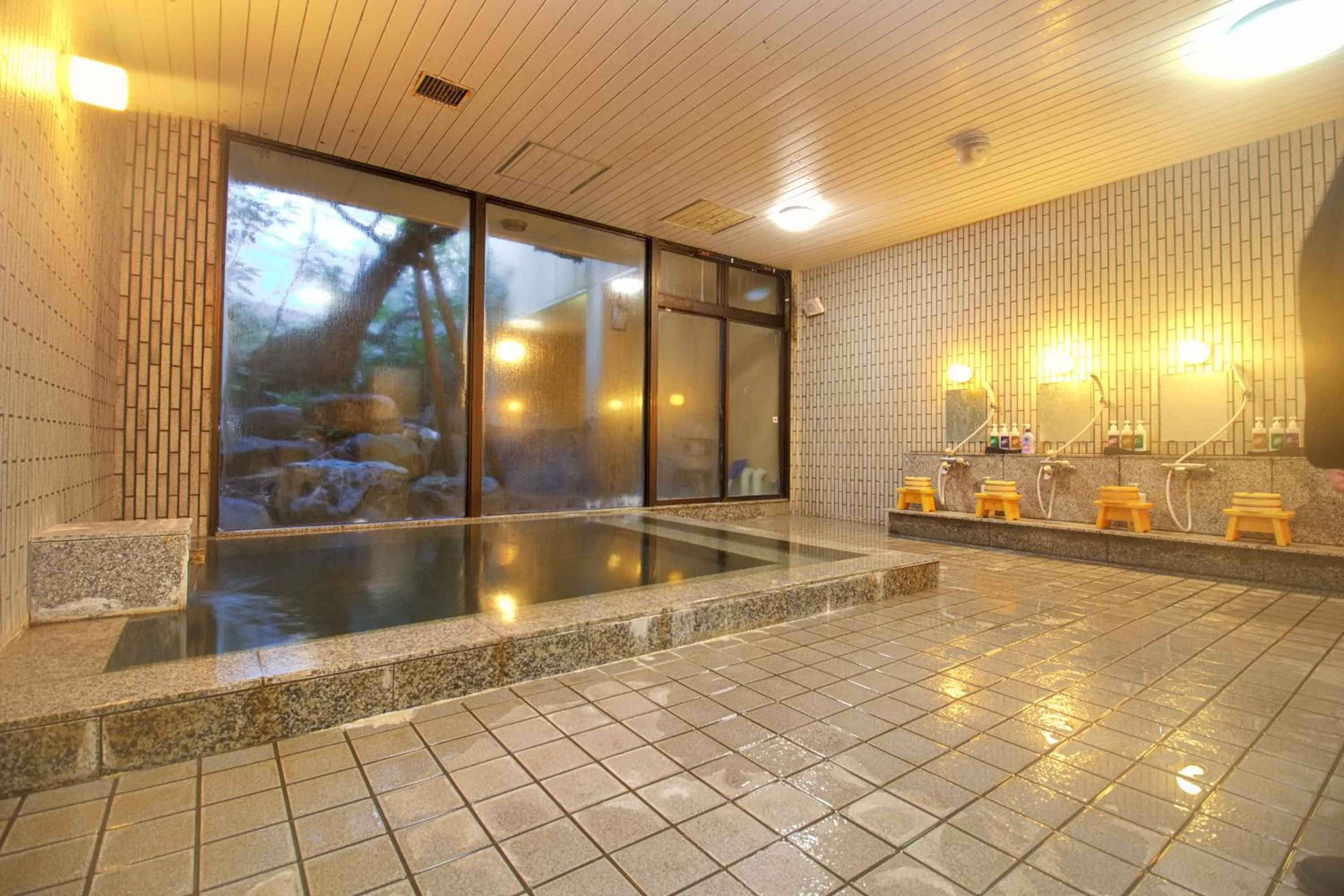 Hot Spring Bath in Hotel Kinu