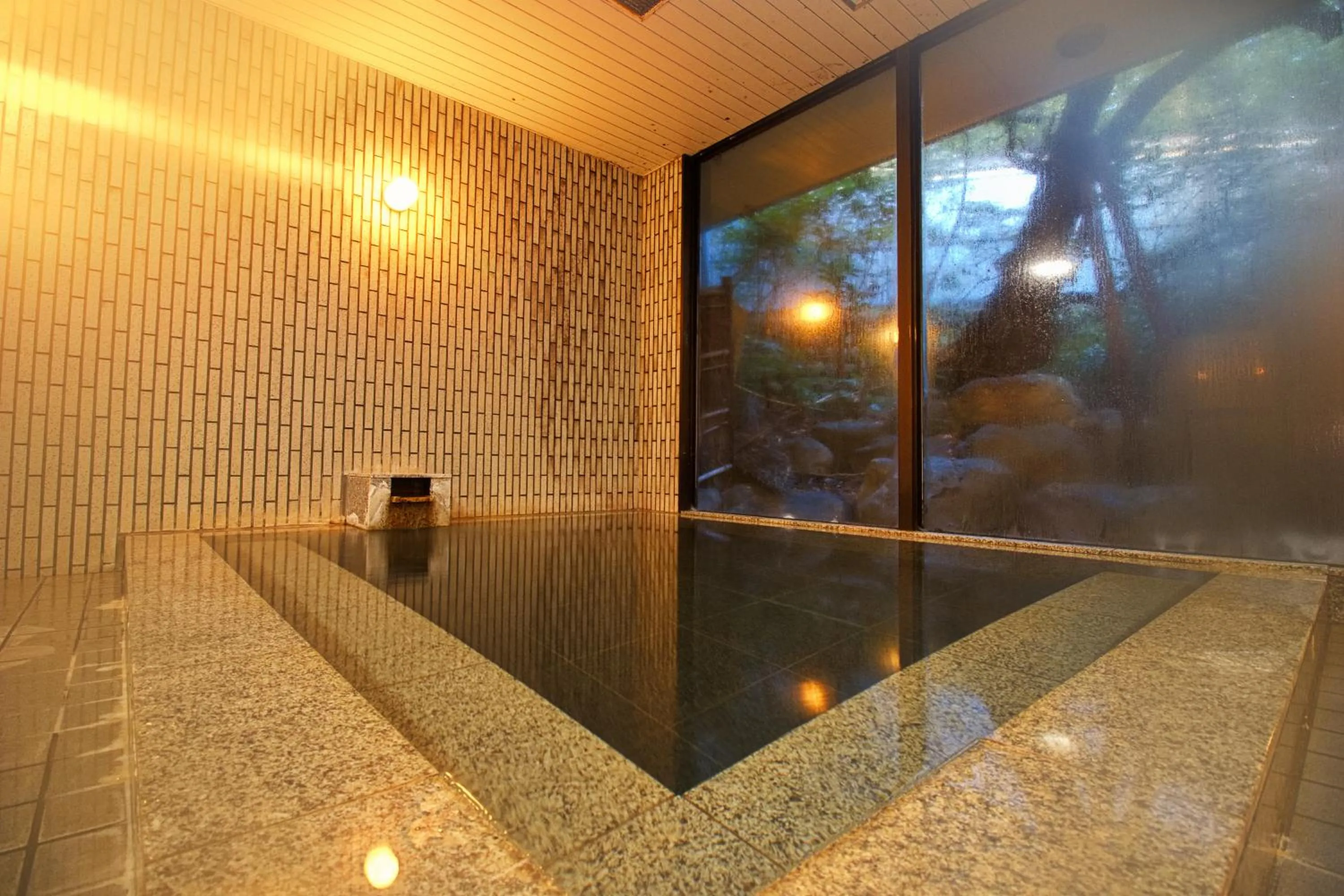 Hot Spring Bath in Hotel Kinu