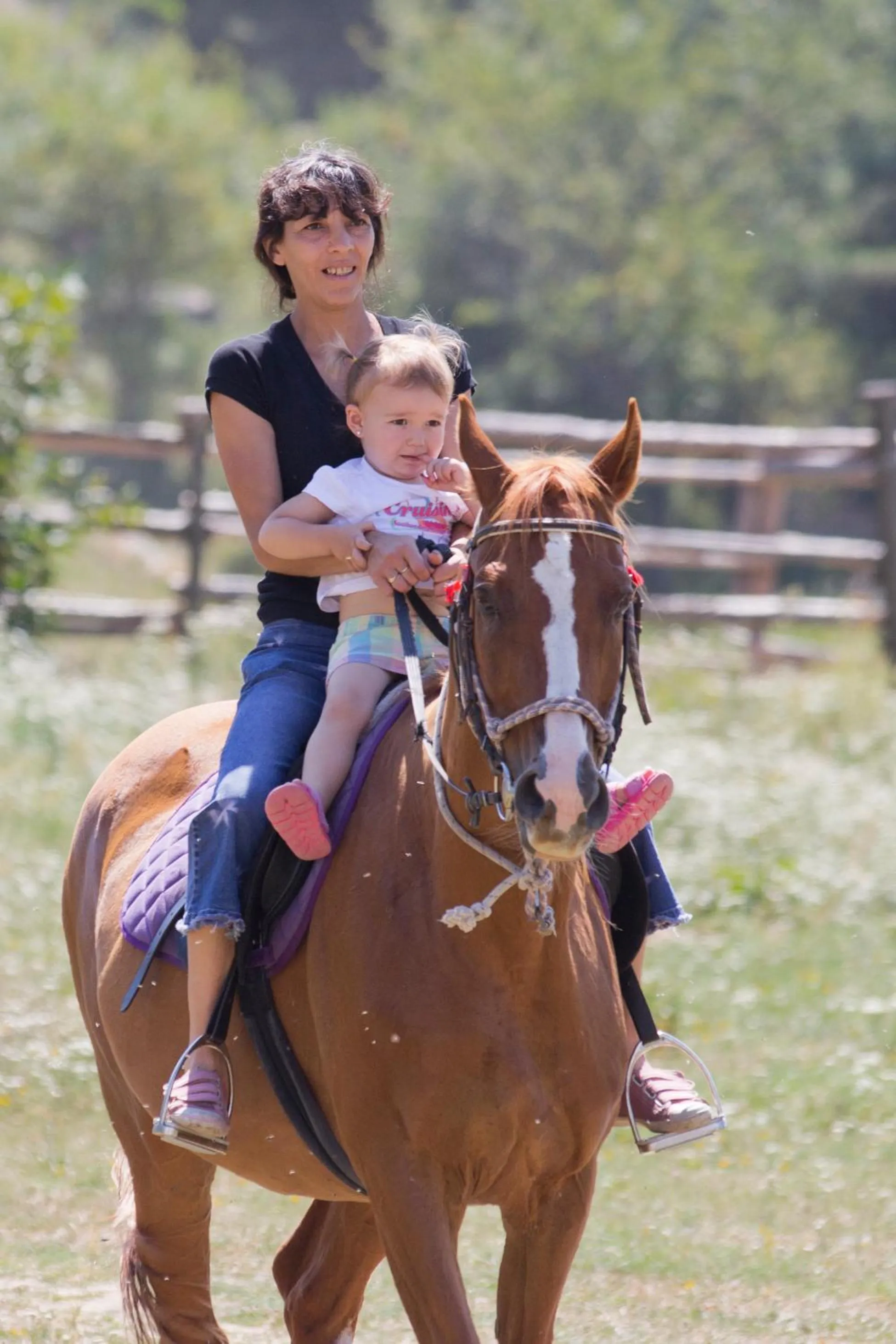 Horse-riding in Rusaliite Adventure House
