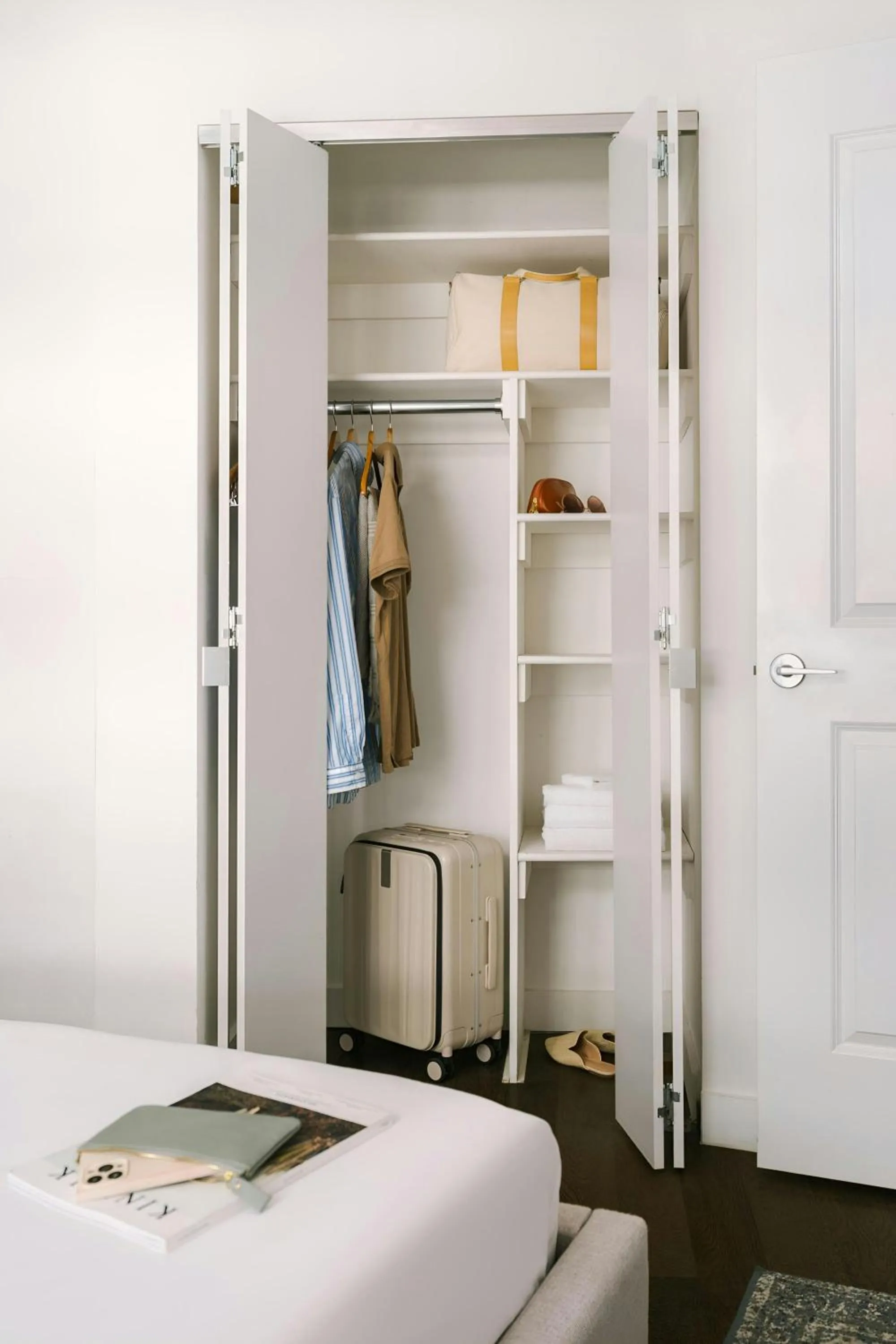 Bedroom, Bed in Sonder by Marriott Bonvoy One Platt Apartments Financial District