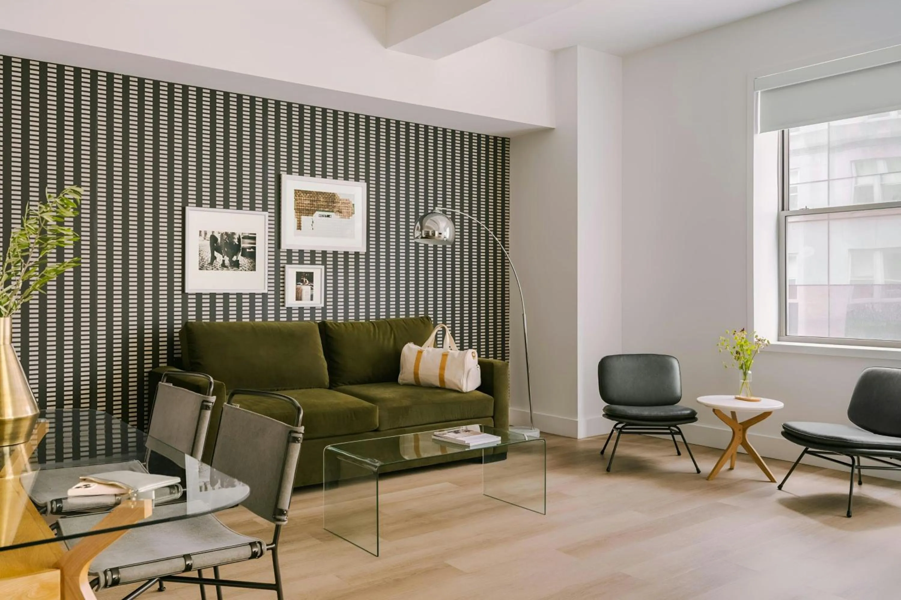 Living room in Sonder by Marriott Bonvoy One Platt Apartments Financial District